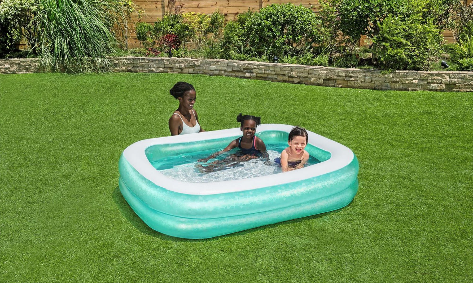 Piscina gonflabila Bestway pentru familie, 450 L, 201x150x51 cm foto