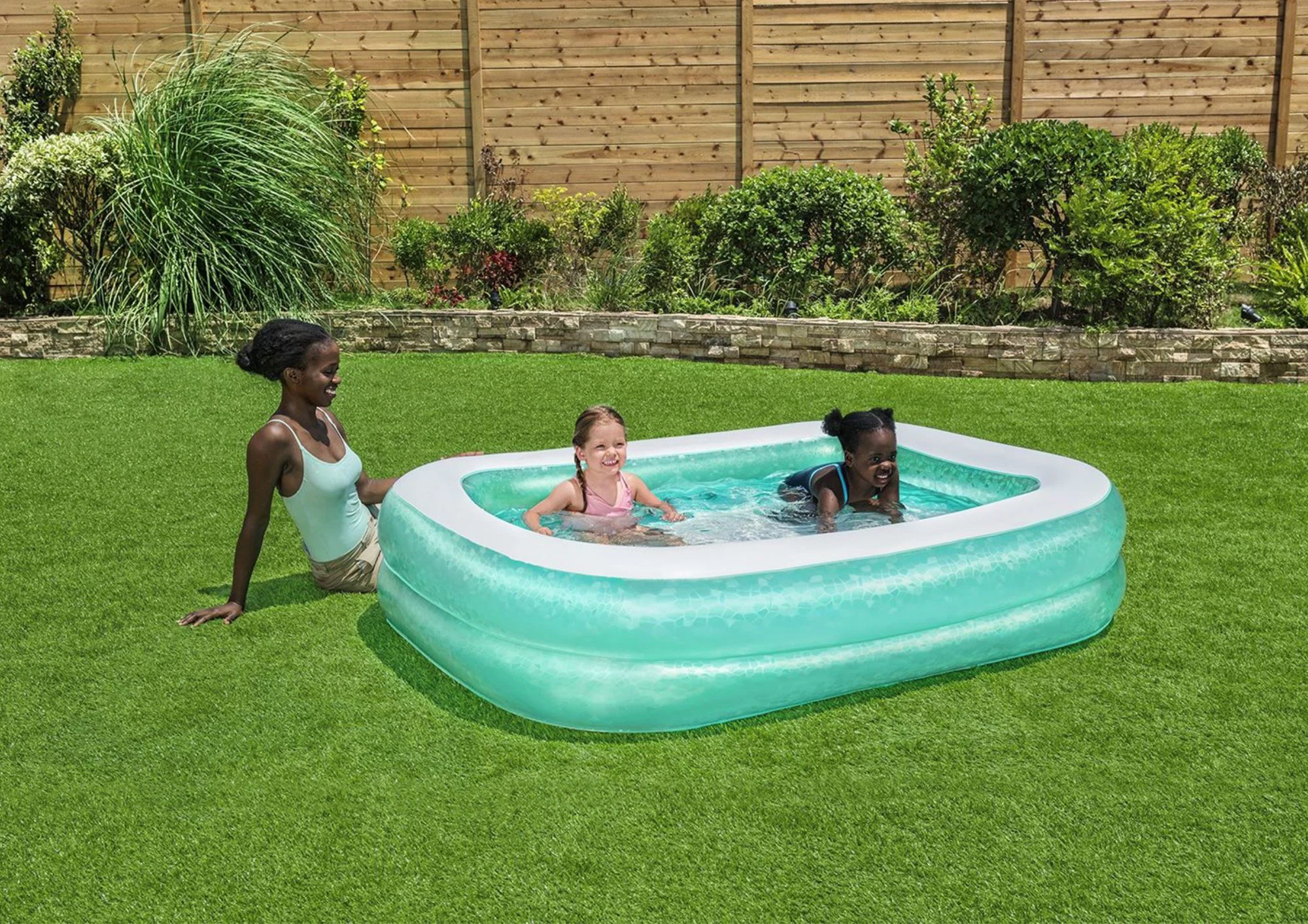 Piscina gonflabila Bestway pentru familie, 450 L, 201x150x51 cm foto