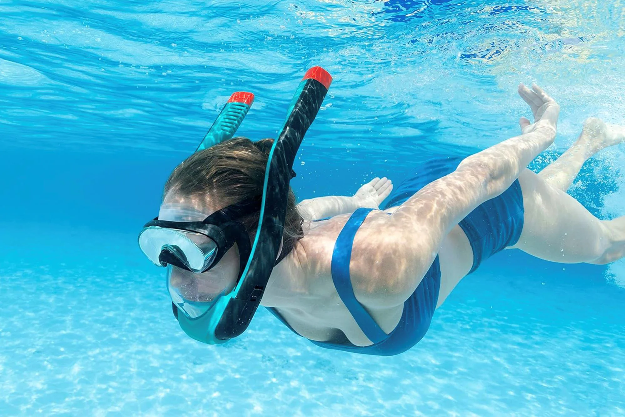 Masca pentru snorkeling Bestway SeaClear, marime L/XL foto