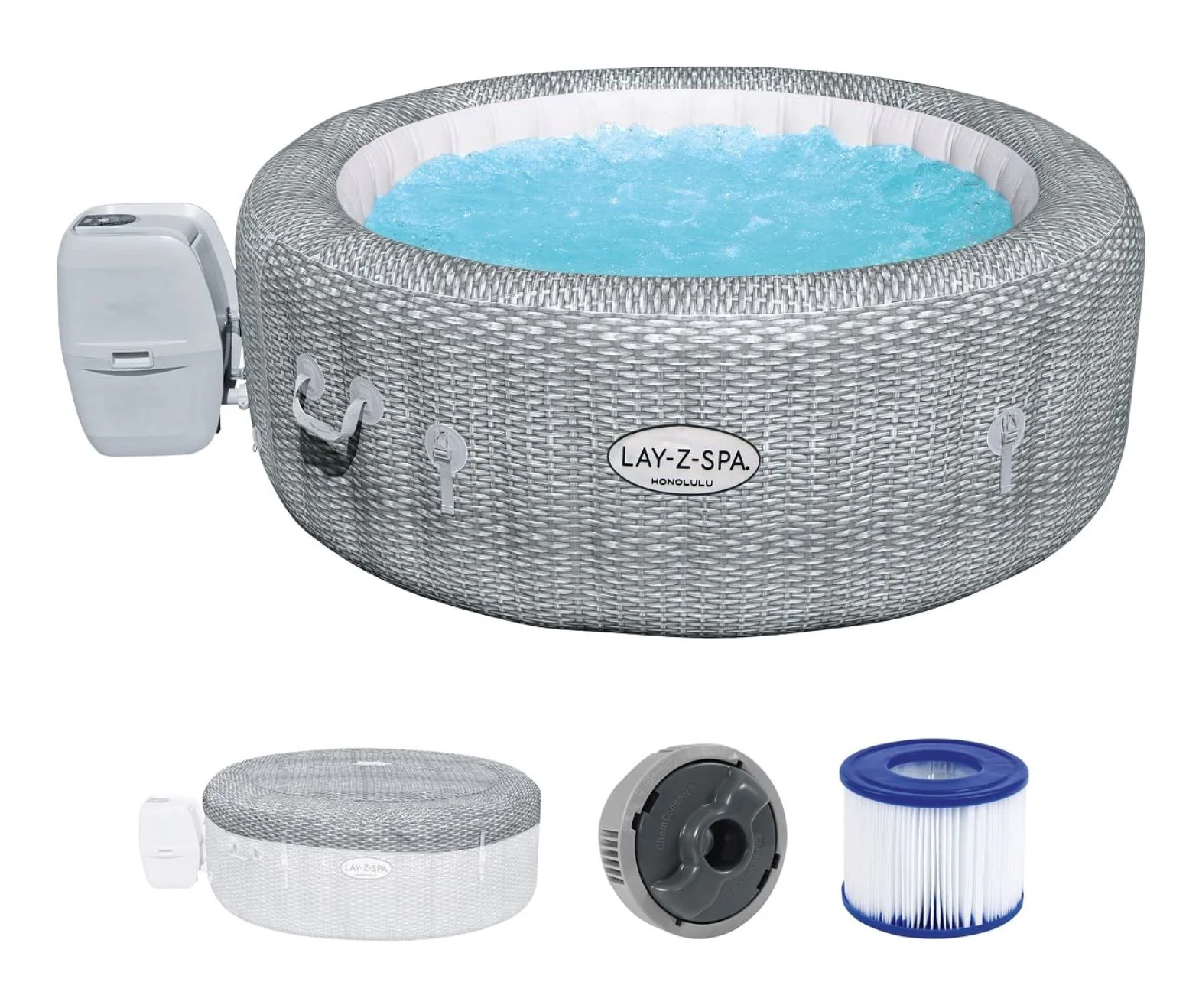 Jacuzzi Bestway SPA Honolulu AirJet. 196x71cm, 916L, 4-6 persoane foto