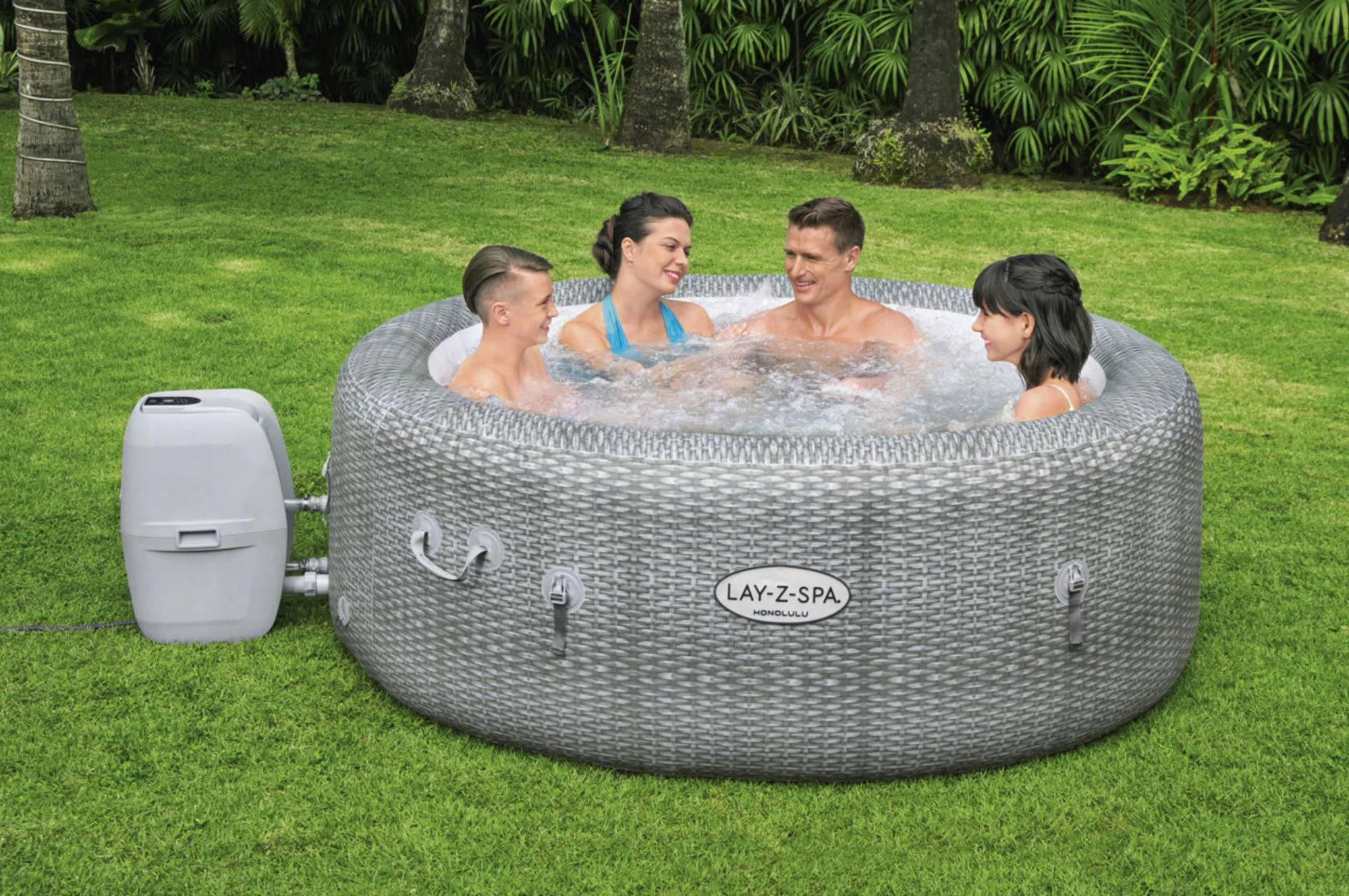 Jacuzzi Bestway SPA Honolulu AirJet. 196x71cm, 916L, 4-6 persoane foto