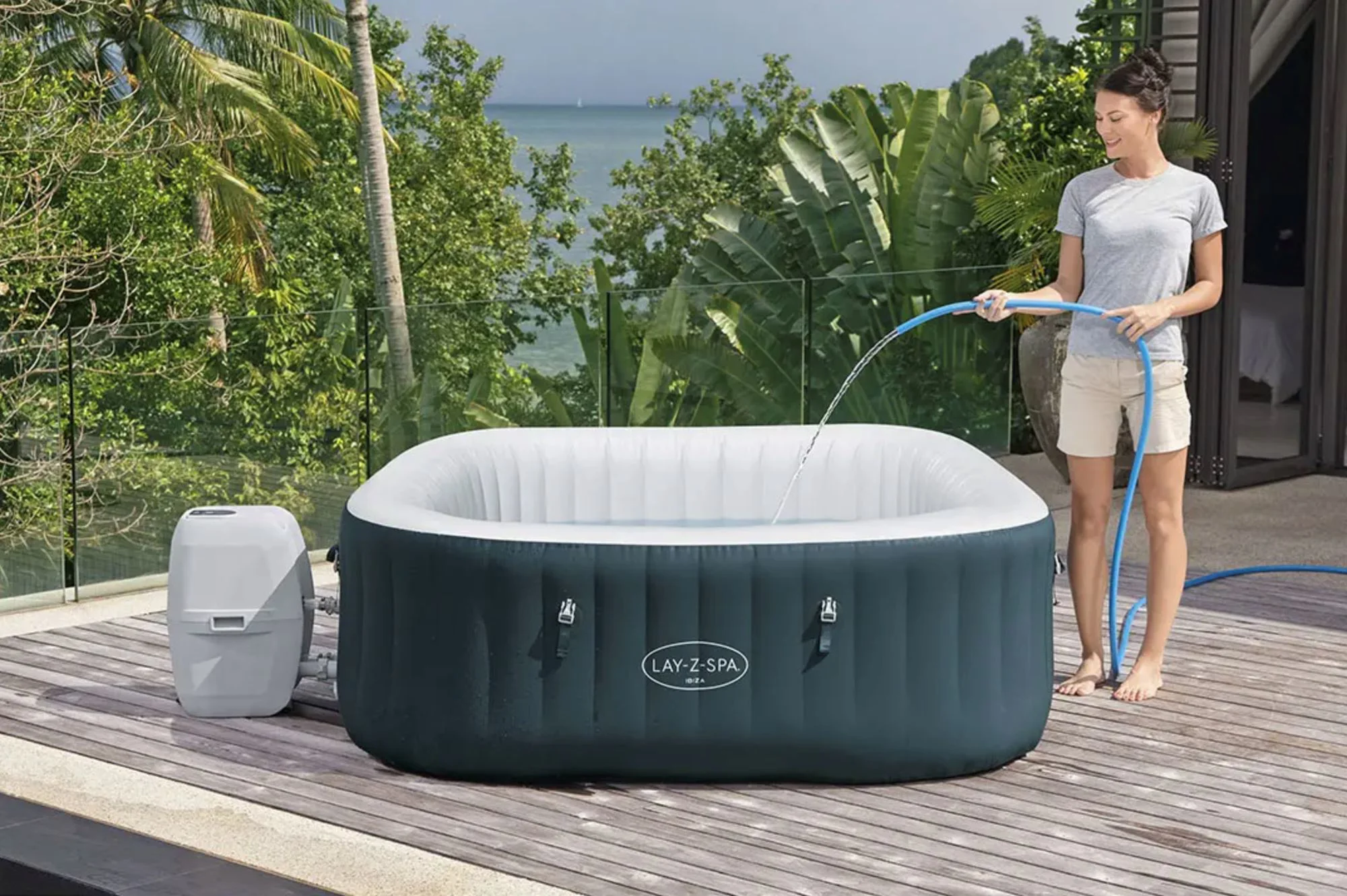 Jacuzzi Bestway SPA Ibiza AirJet, 180x66cm, 778L, 4-6 persoane foto