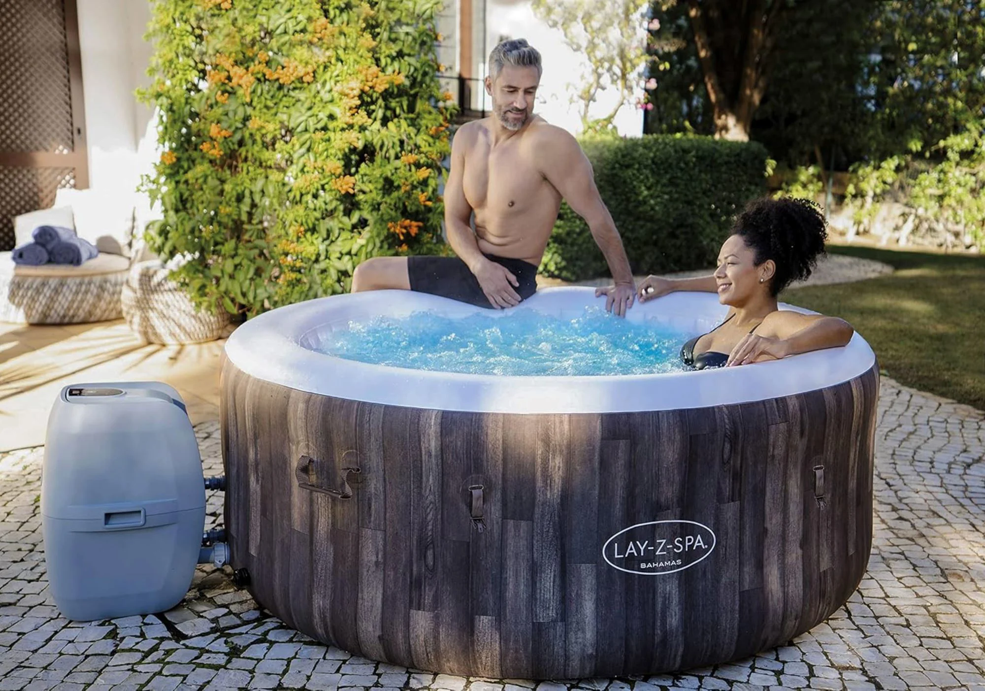 Jacuzzi Bestway SPA Bahamas AirJet, 180x66cm, 669L, 4 persoane foto