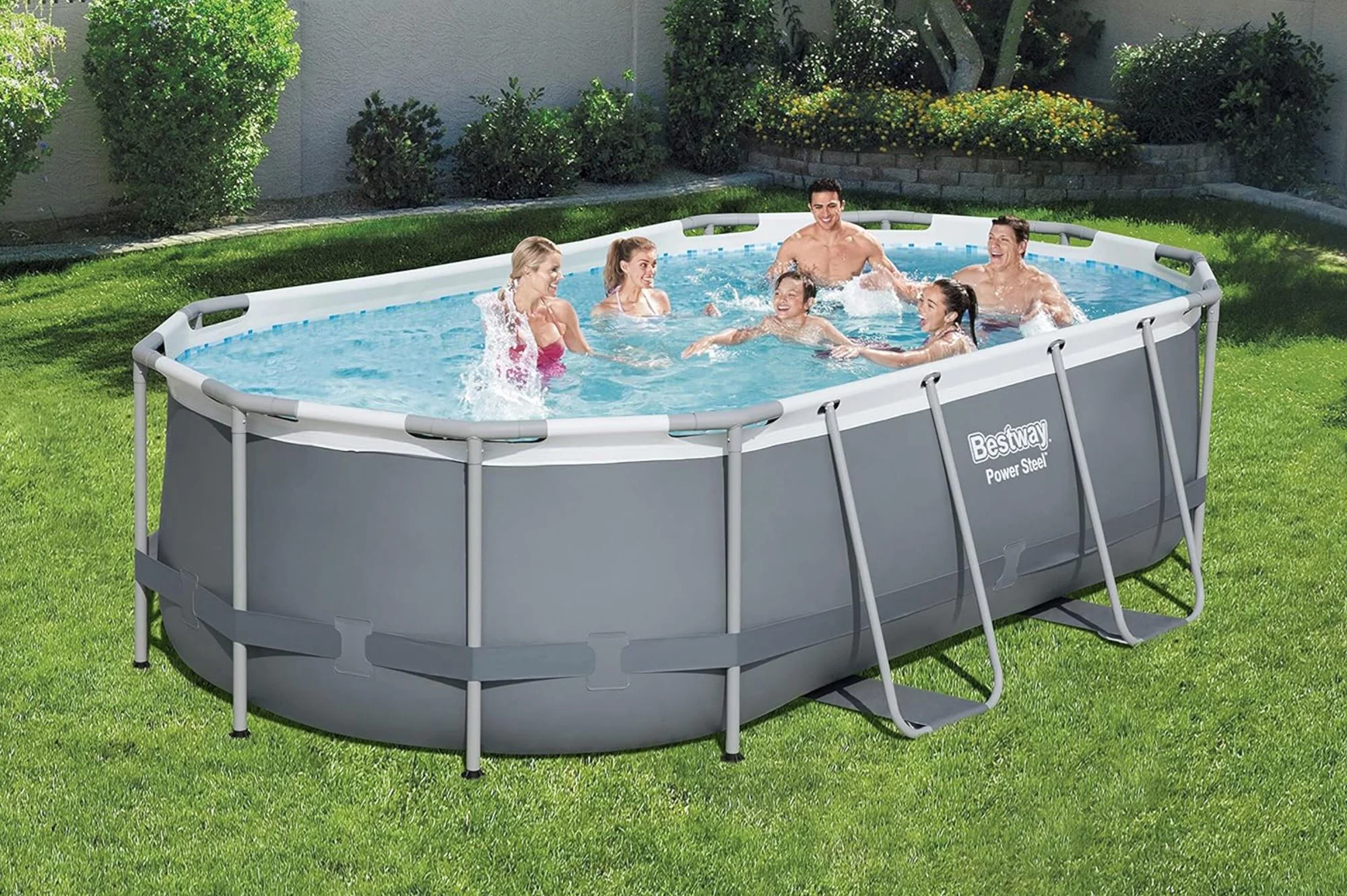 Бассейн Bestway Power Steell 427x250x100 см, 7250 л, металлический каркас foto