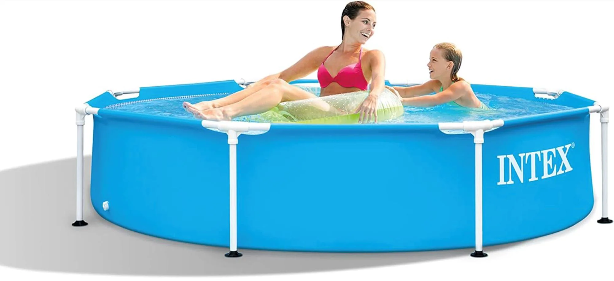 Piscina INTEX Metal Frame, 244x51cm, 1828L, cadru metalic foto