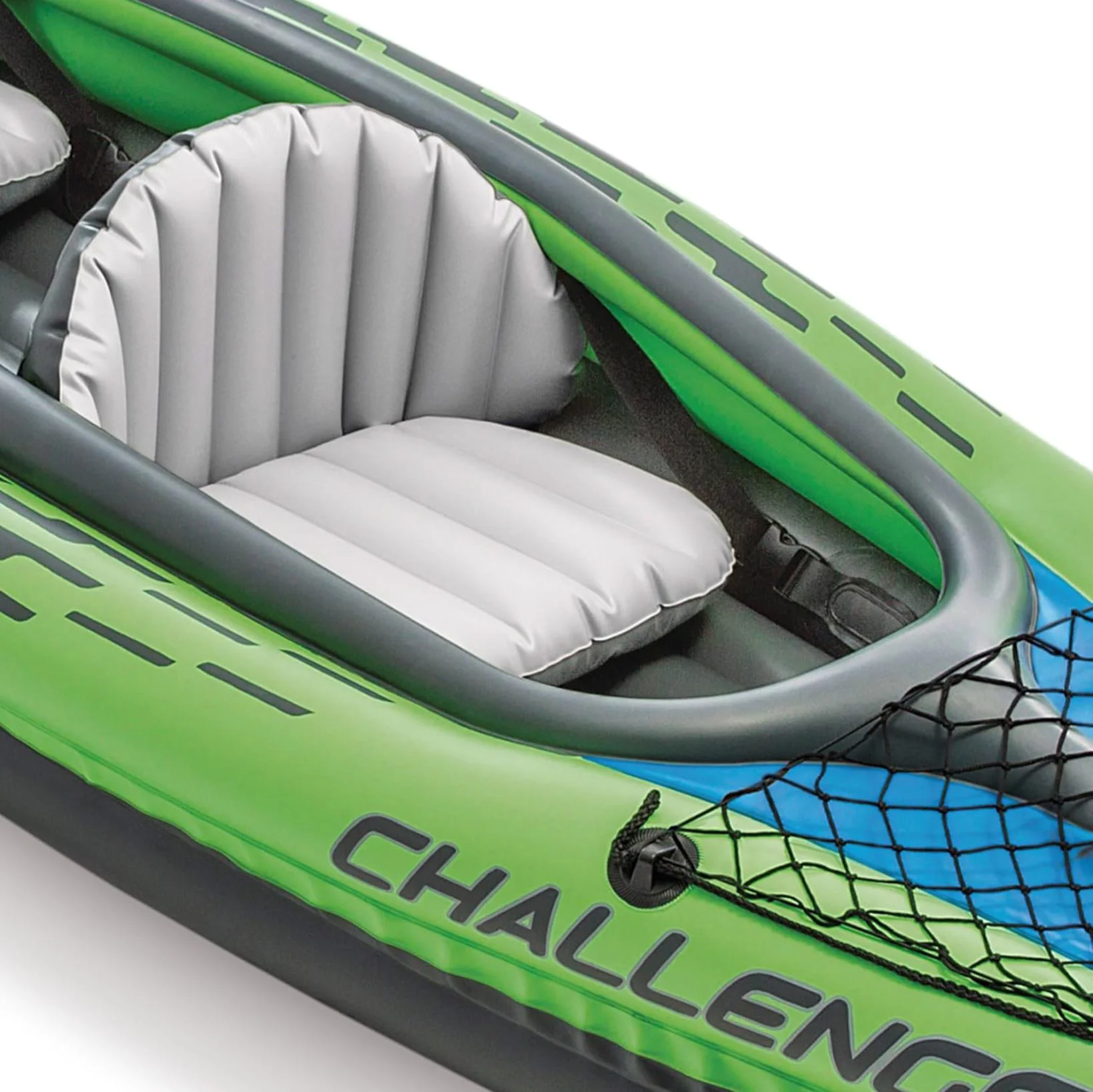 Надувной каяк INTEX Challenger K2 с веслами и насосом, 351x76x38 см, до 180 кг foto