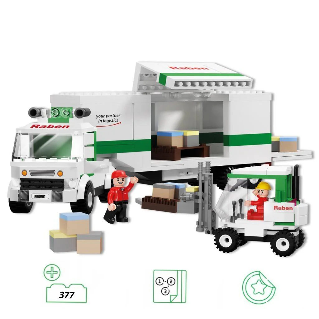 Конструктор Blocki Большой грузовик Raben Logistics, 377 элементов foto