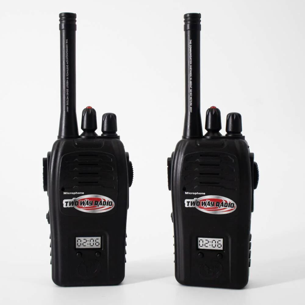 Set 2 statii Blocki Walkie Talkie culoare neagra, semnal 200m foto