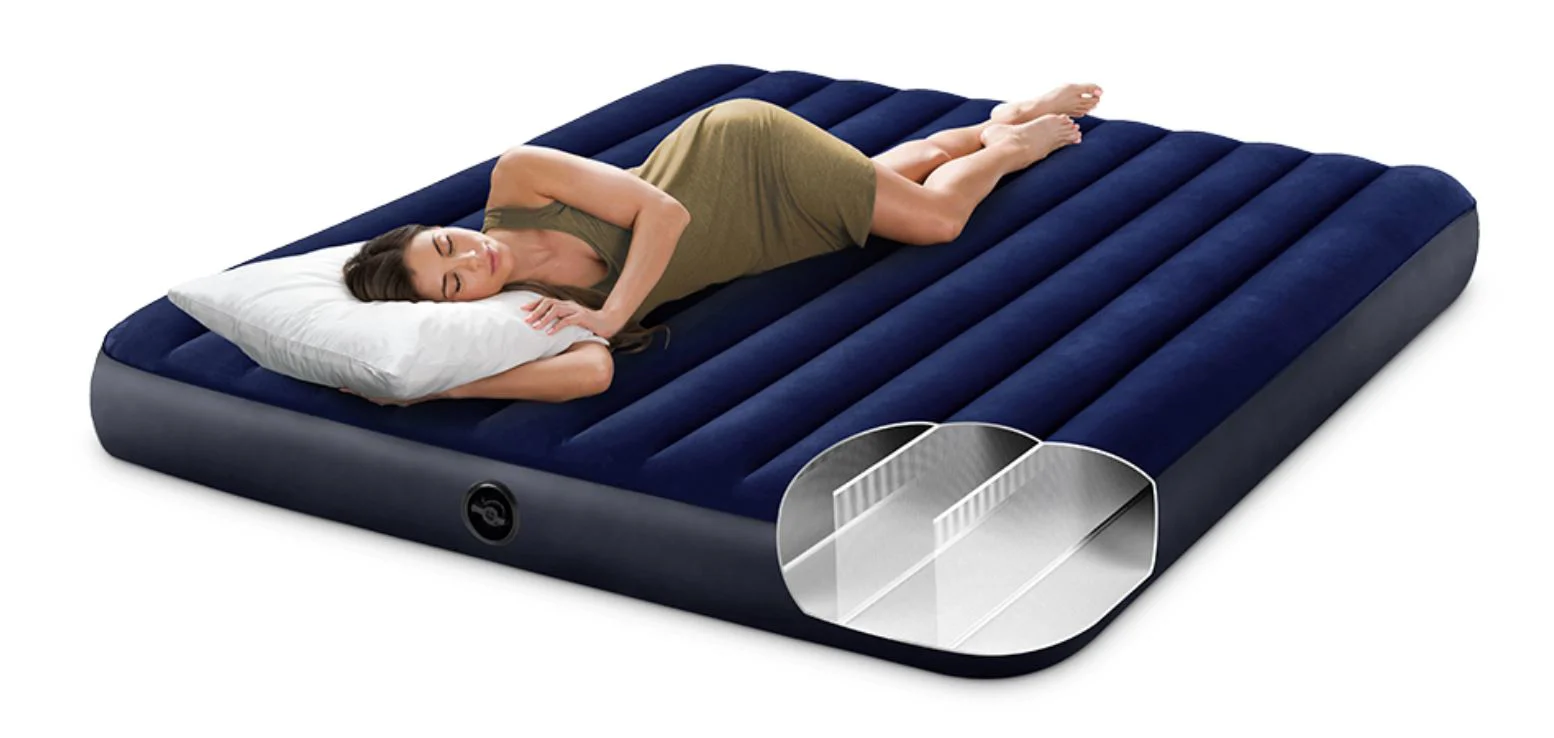 Надувной матрас INTEX Velur Classic, 183x203x25 см, до 272 кг foto