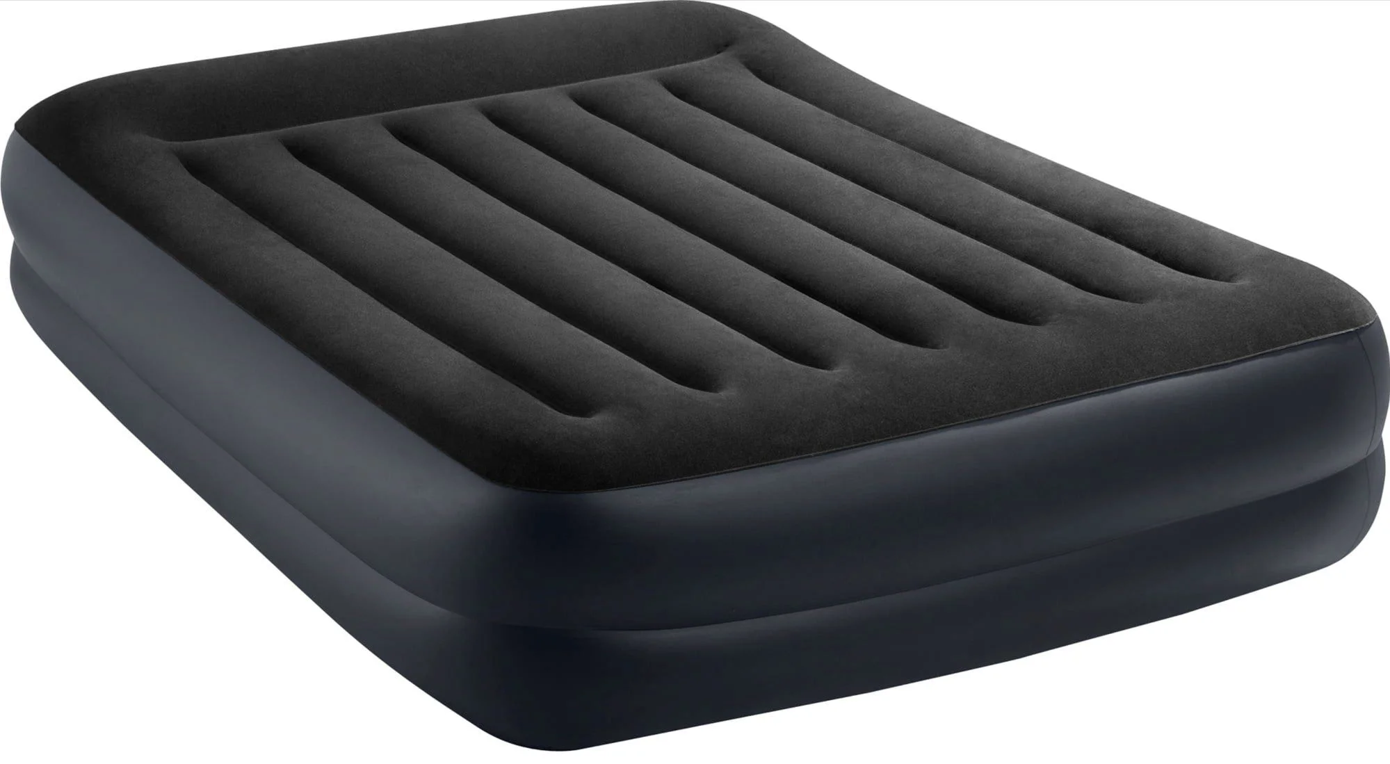 Надувная кровать INTEX Velur Pillow 152x203x42 см с подголовником и встроенным насосом foto