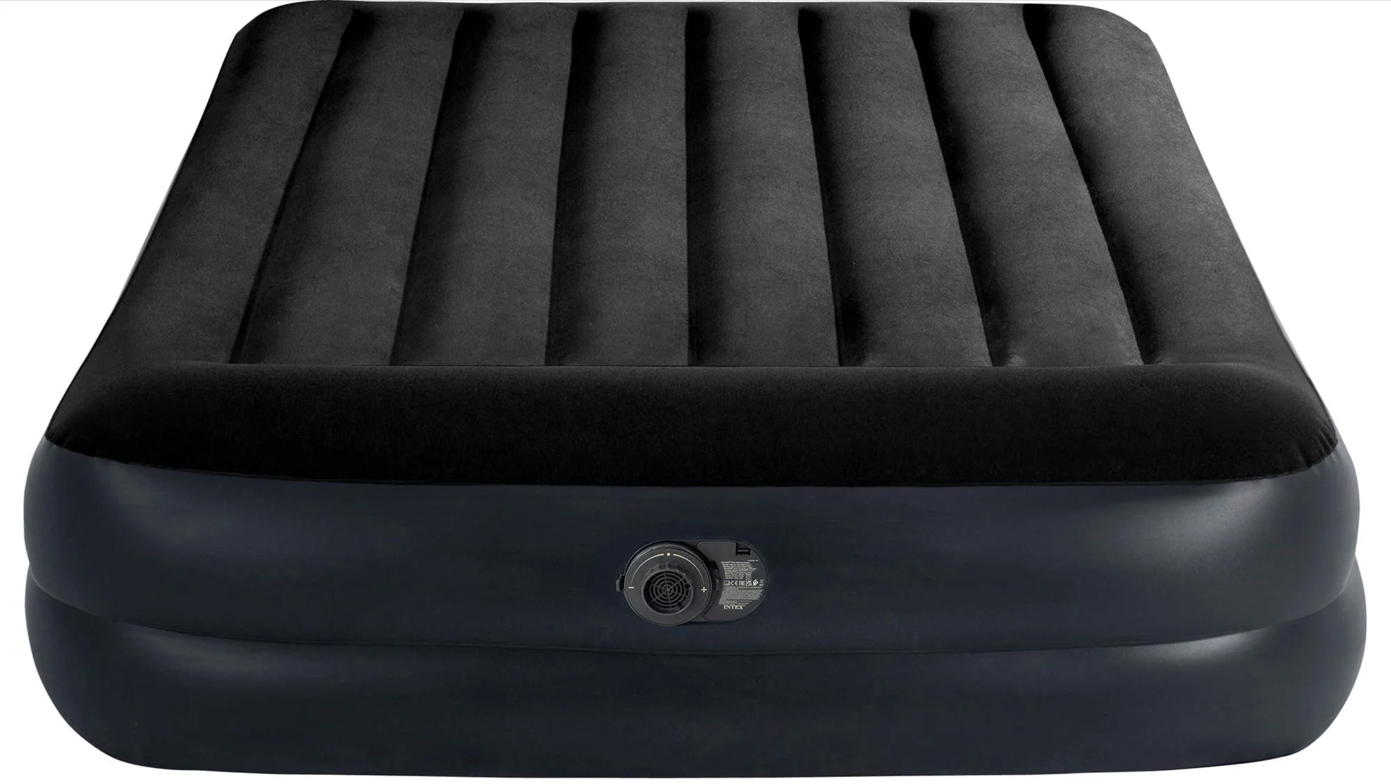 Надувная кровать INTEX Velur Pillow 152x203x42 см с подголовником и встроенным насосом foto