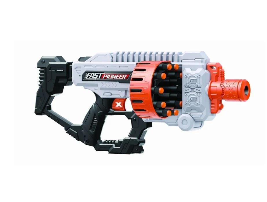 Arma electrica Fast Pioneer cu gloante din spuma si cilindru rotativ, 36 proiectile foto