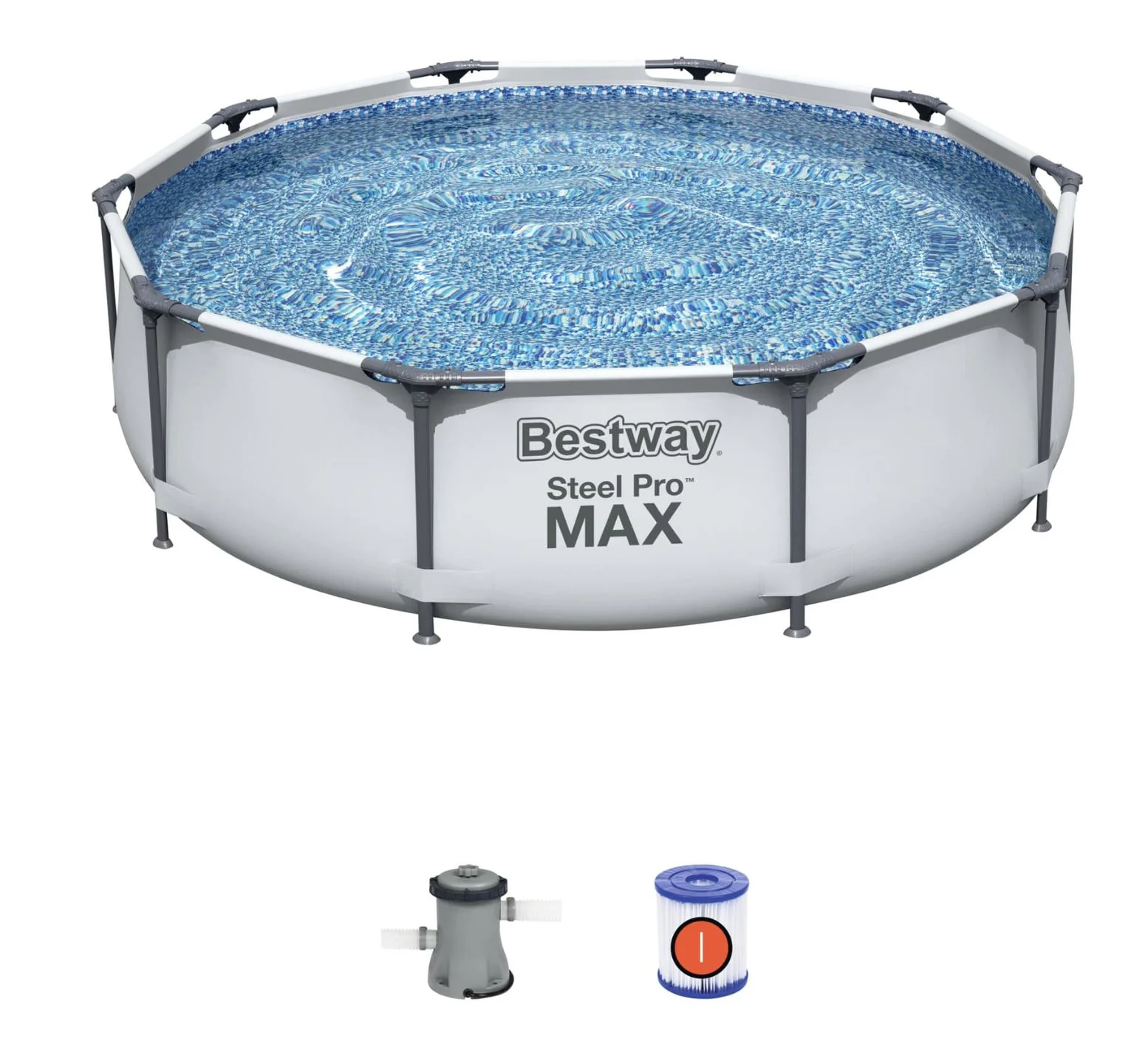 Бассейн Bestway Steel Pro Max 305x76 см, 4 678 л, металлический каркас foto