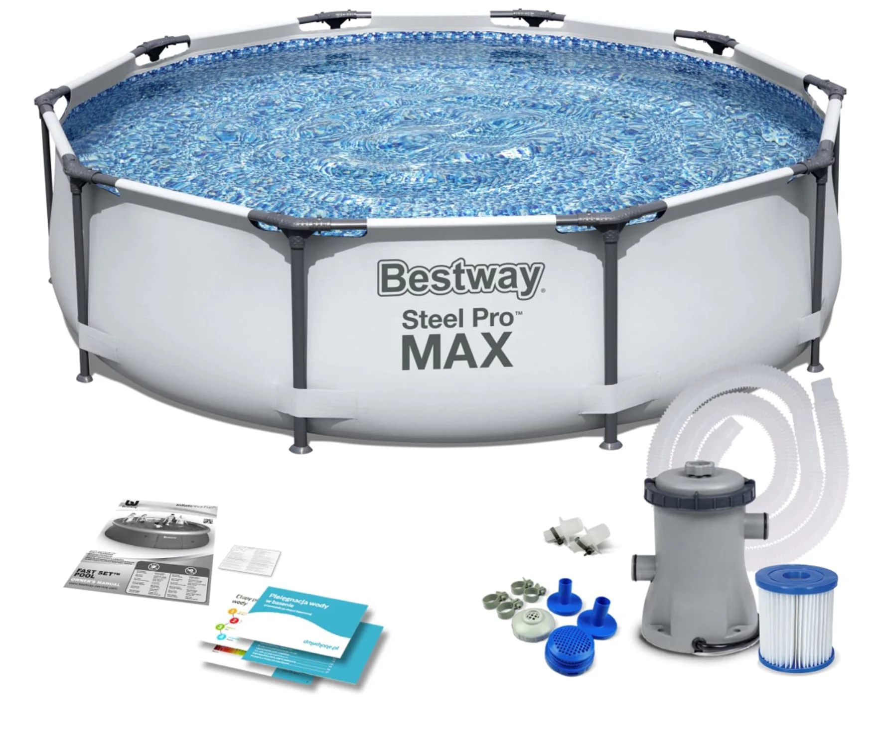 Бассейн Bestway Steel Pro Max 305x76 см, 4 678 л, металлический каркас foto