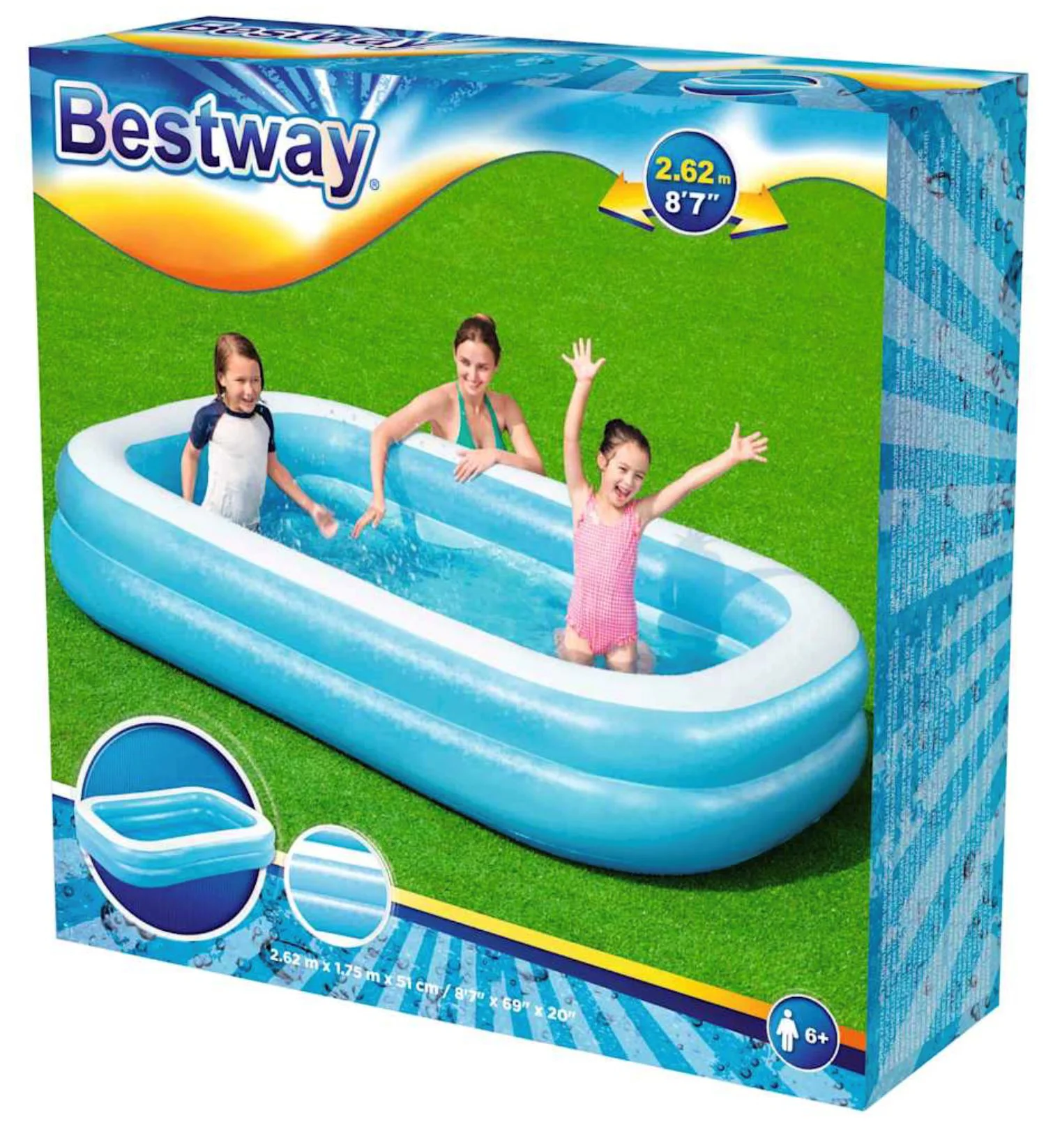 Надувной бассейн Bestway 262x175x51 см, 778 л foto
