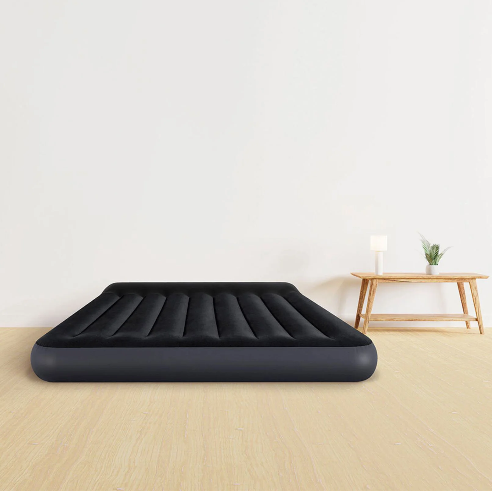 Надувной матрас INTEX Velur Classic, 152x203x25 см с подголовником, до 272 кг foto
