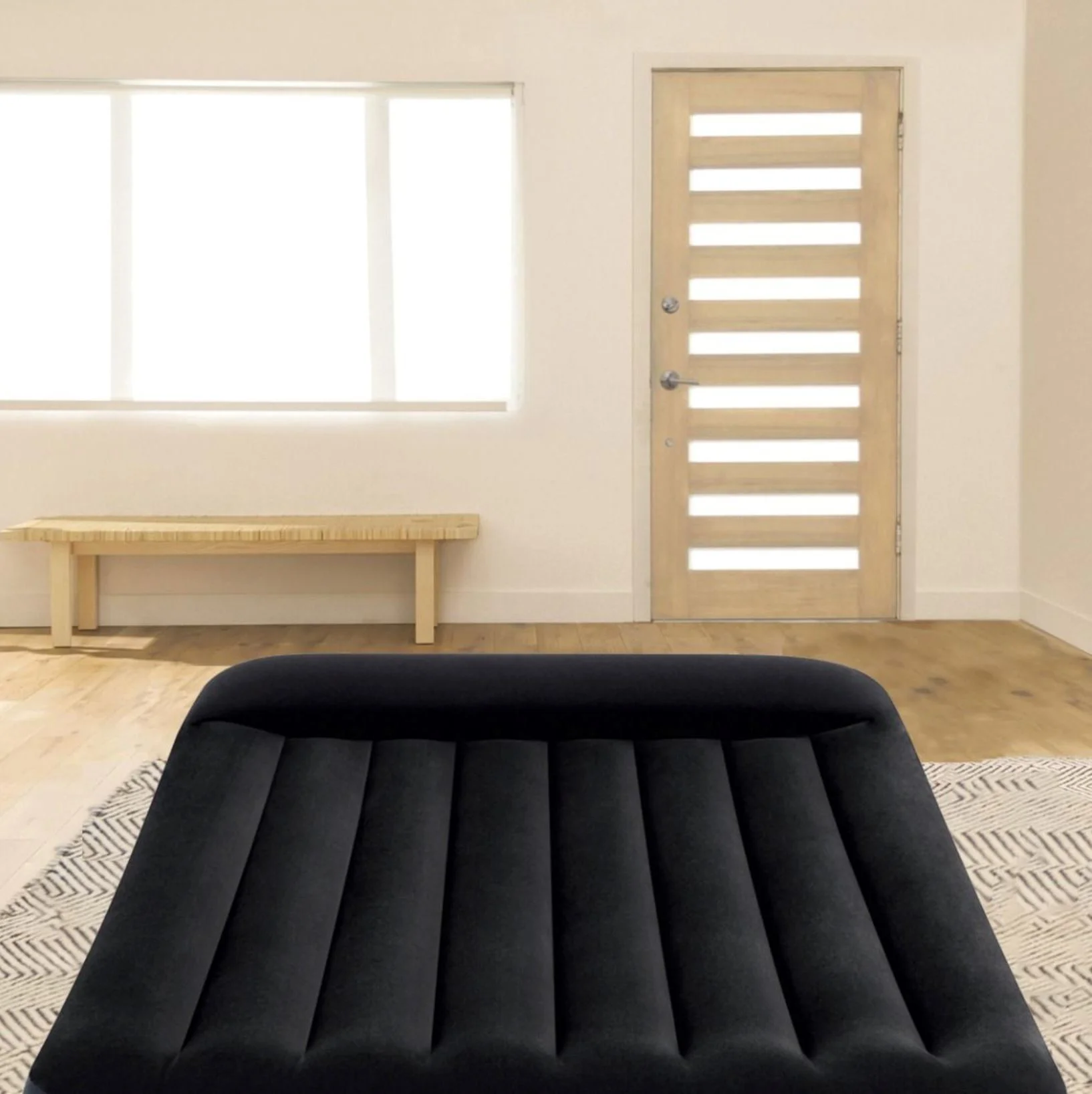 Надувной матрас INTEX Velur Classic, 137x191x25 см с подголовником, до 272 кг foto