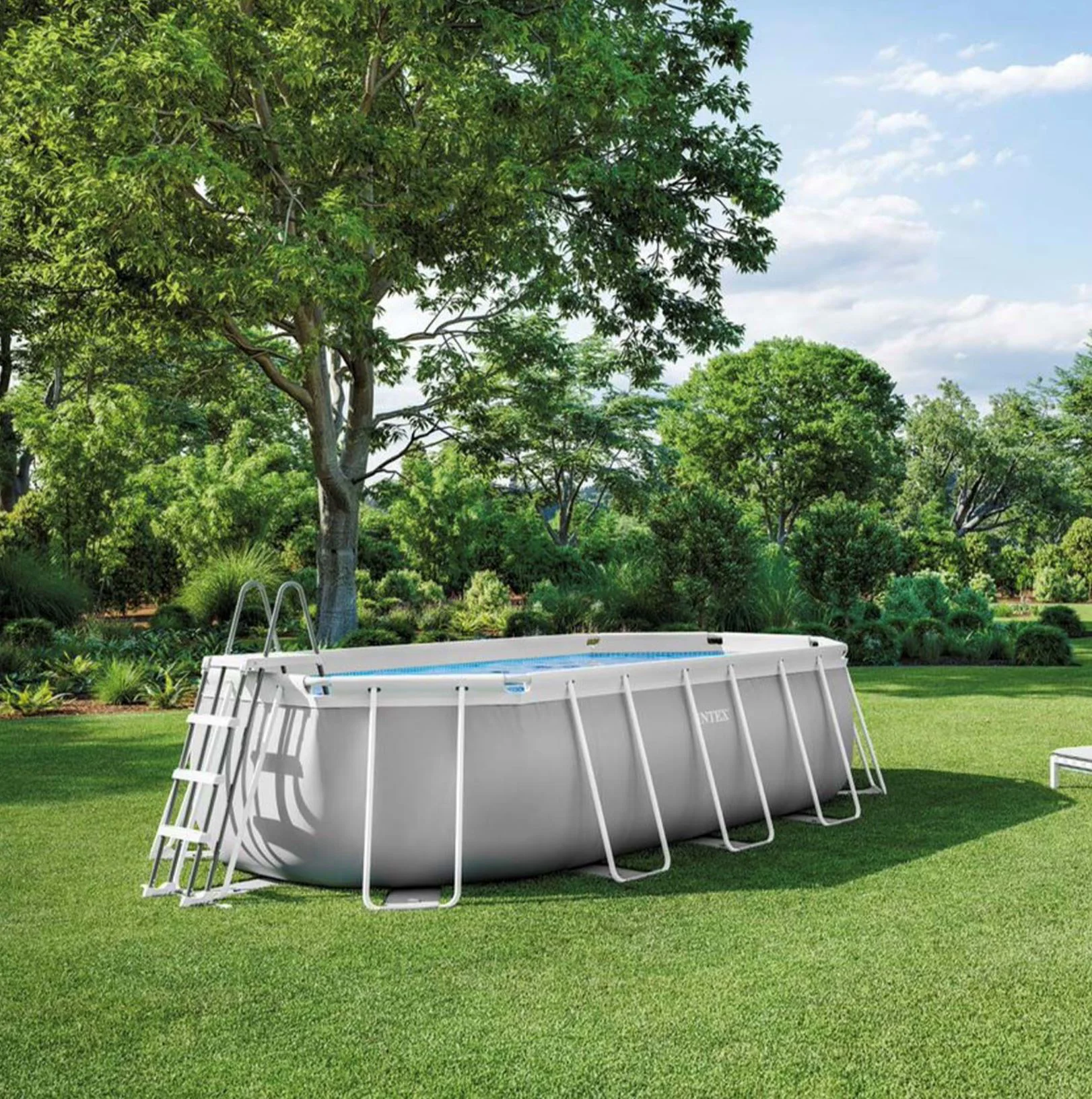 Piscina INTEX PRISM FRAME OVAL 610x305x122сm, 18202L, cadru metalic foto