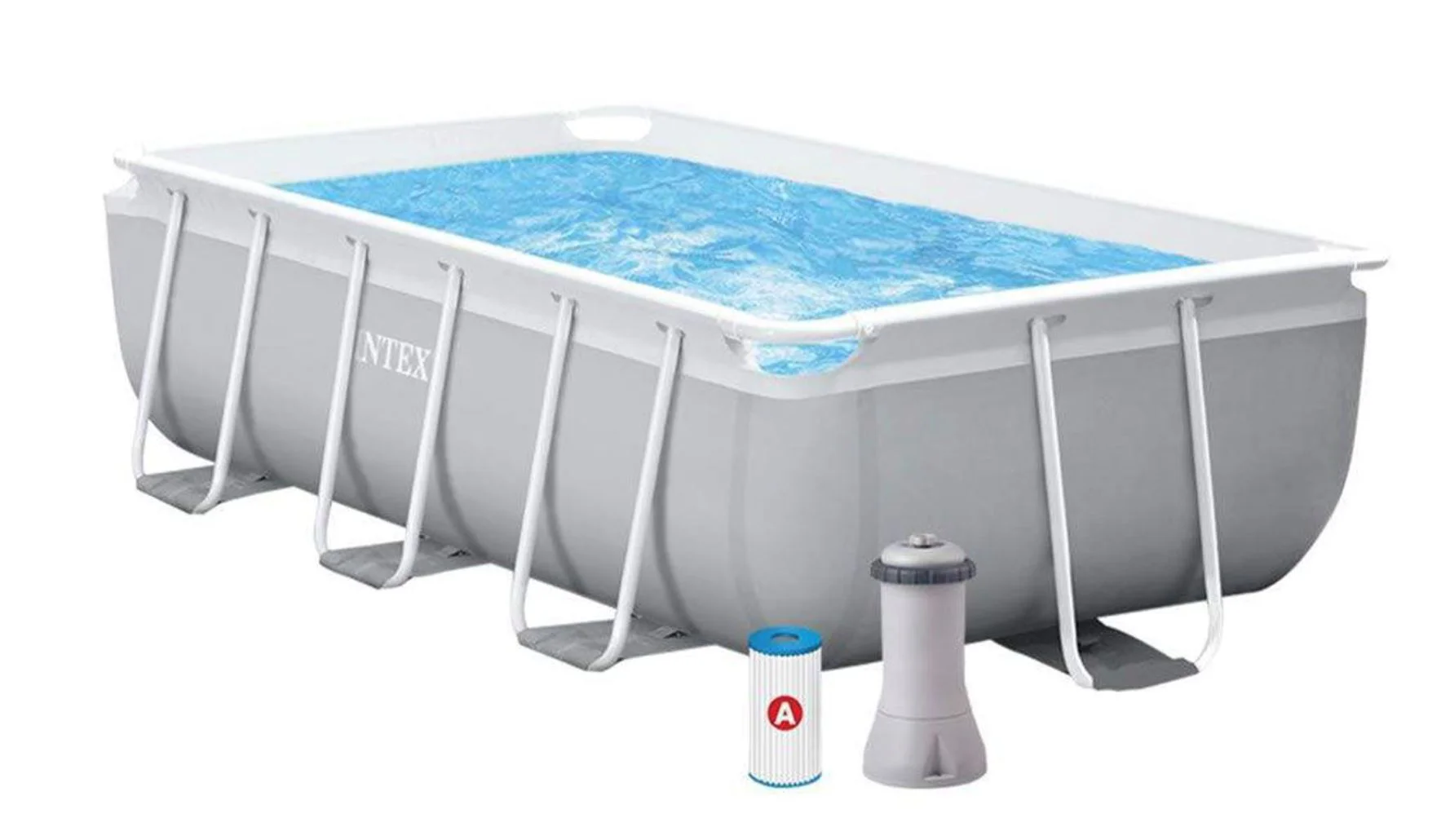 Piscina cu cadru metalic Intex Prism Frame Rectangular 300x175x80cm, 3539L foto