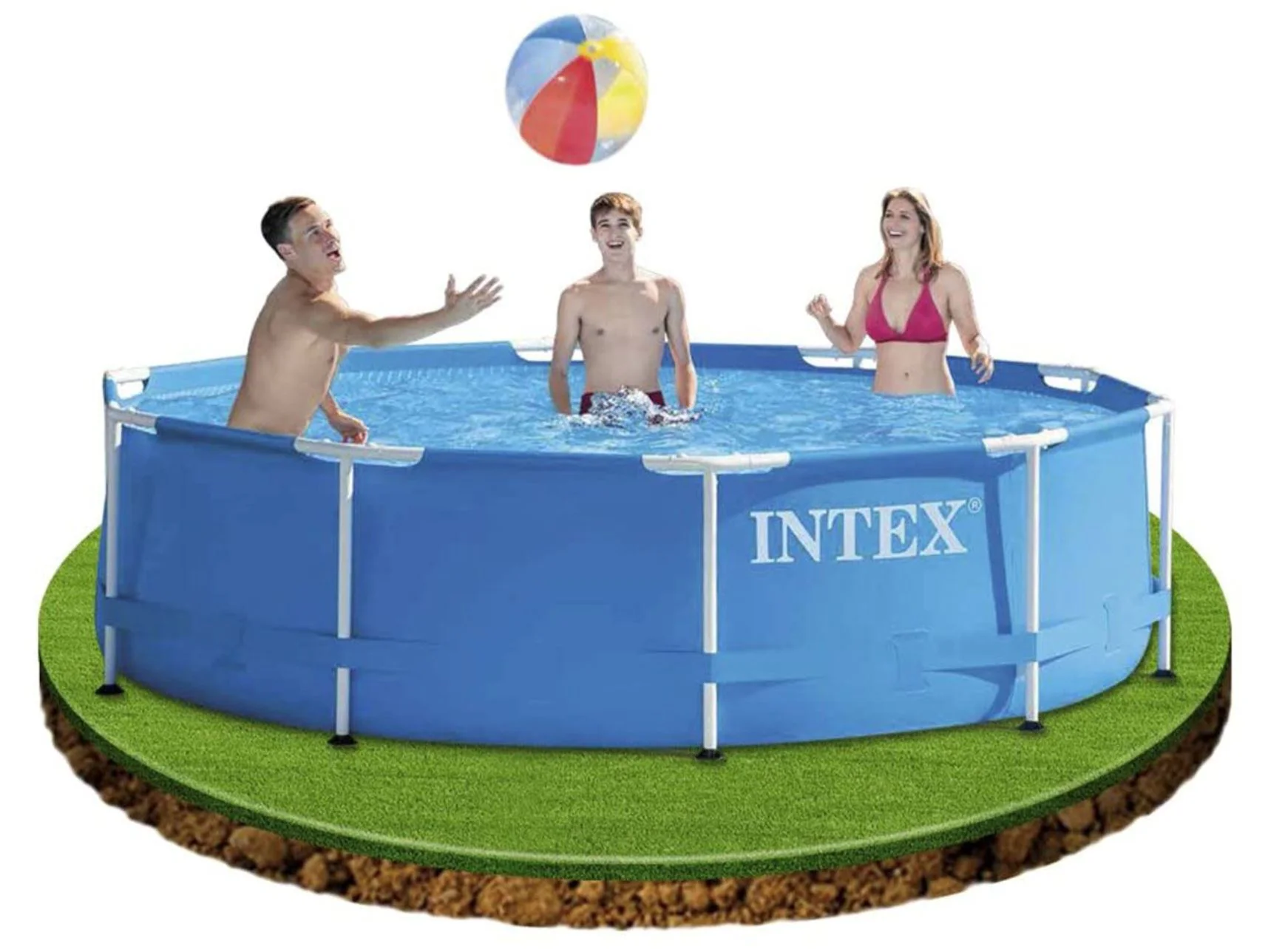 Piscina INTEX METAL FRAME 305x76 cm, 4485 L, cadru metalic foto