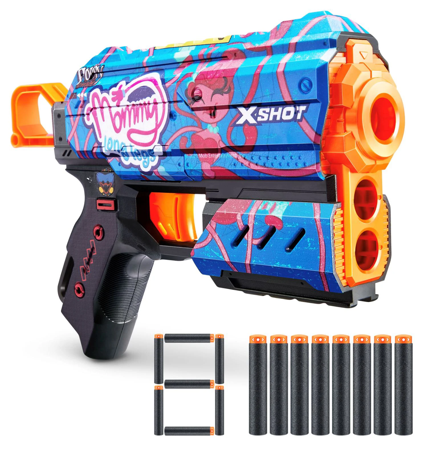 Игрушка для детей Zuru S1 X-Shot Пистолет Skins Flux, 8 снарядов foto