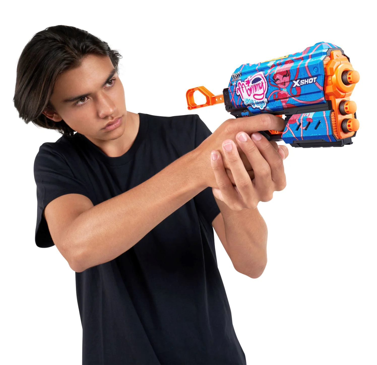 Игрушка для детей Zuru S1 X-Shot Пистолет Skins Flux, 8 снарядов foto