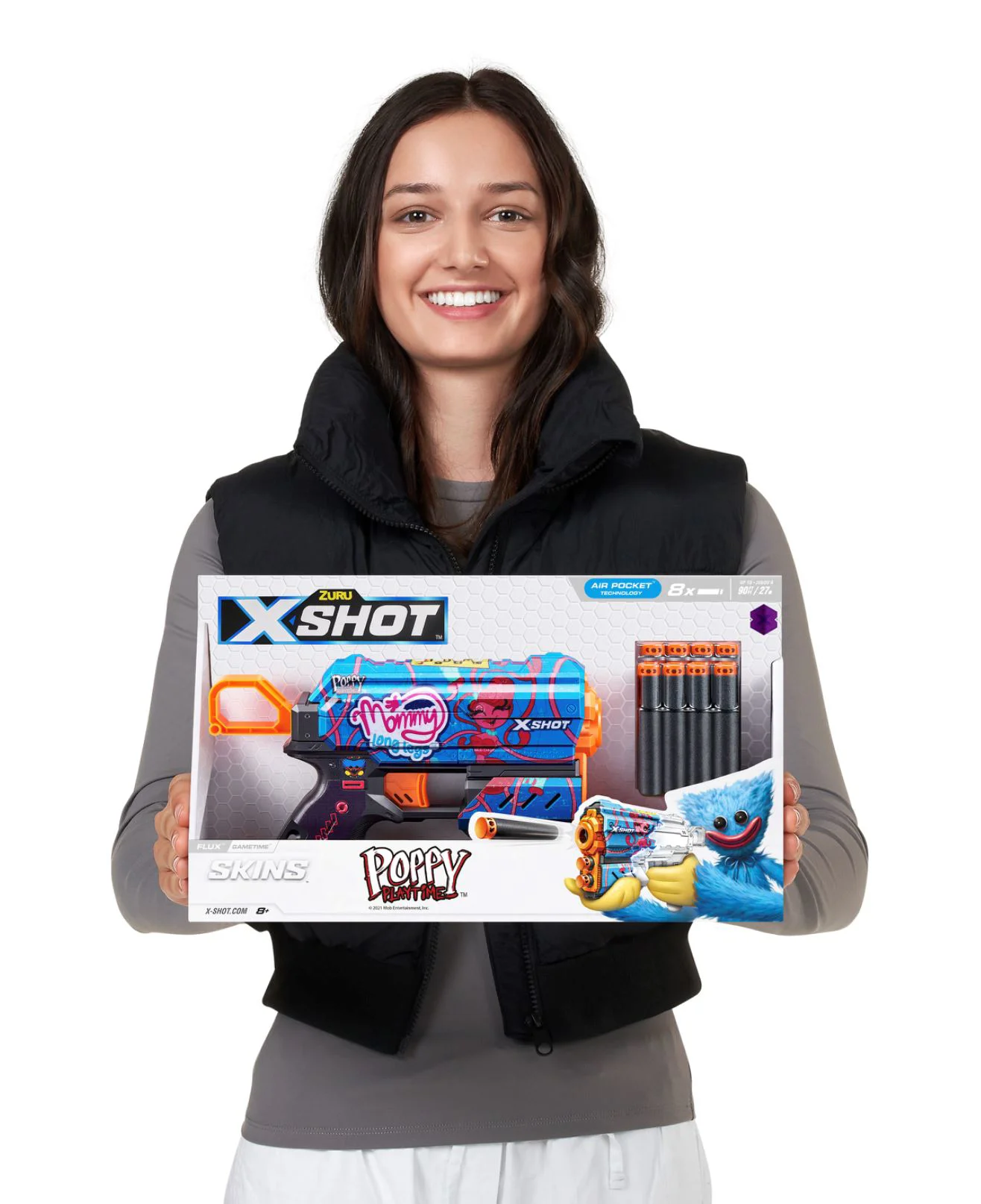 Игрушка для детей Zuru S1 X-Shot Пистолет Skins Flux, 8 снарядов foto