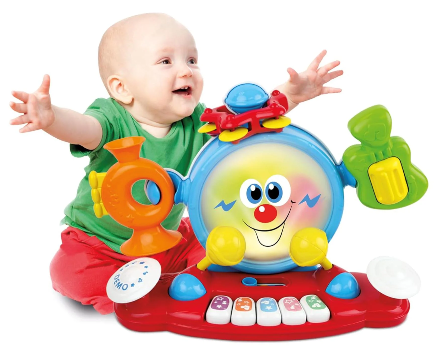 Jucarie pentru copii 6 in 1 Winfun Instrumente muzicale cu sunete si lumini, engleza foto