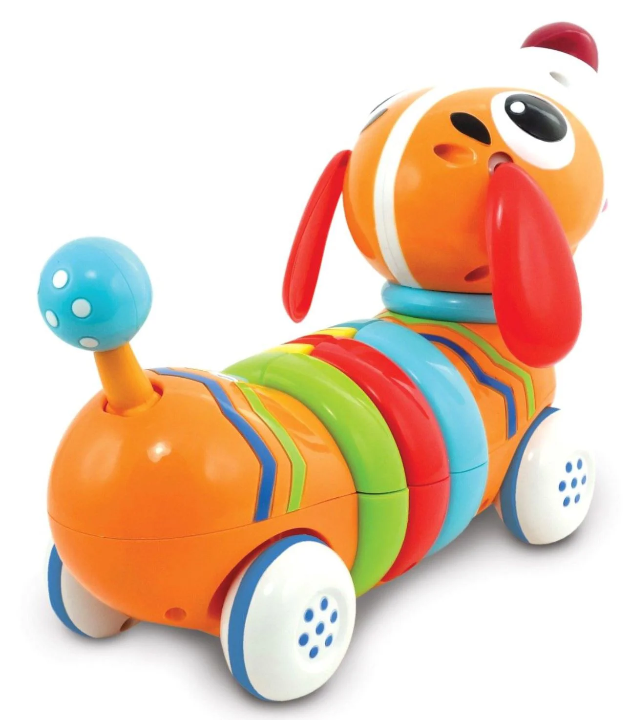 Catelus-curcubeu cu telecomanda Winfun cu sunete si lumini foto
