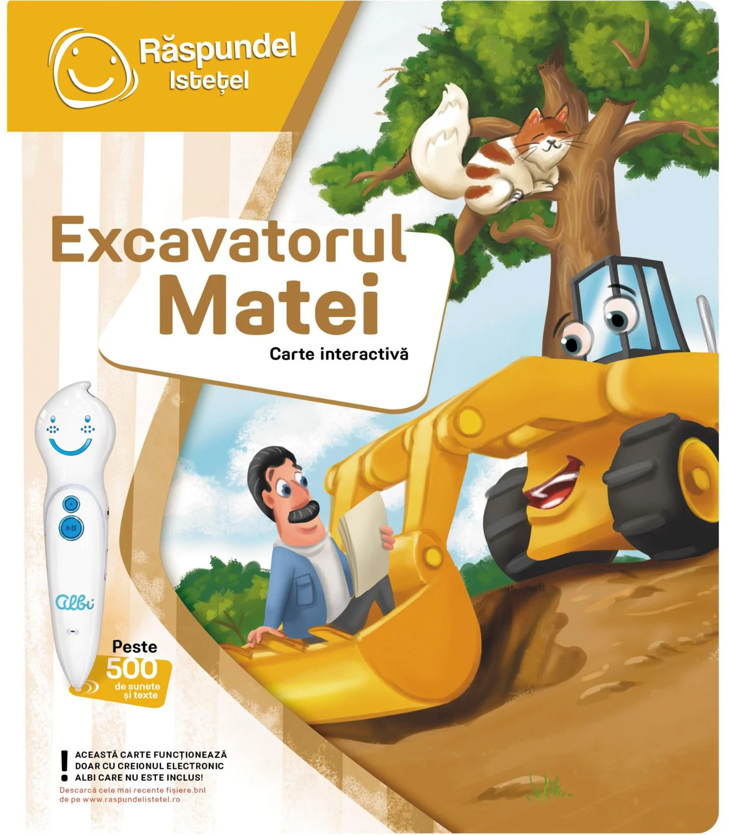 Интерактивная книга Răspundel Istetel Экскаватор Матей foto