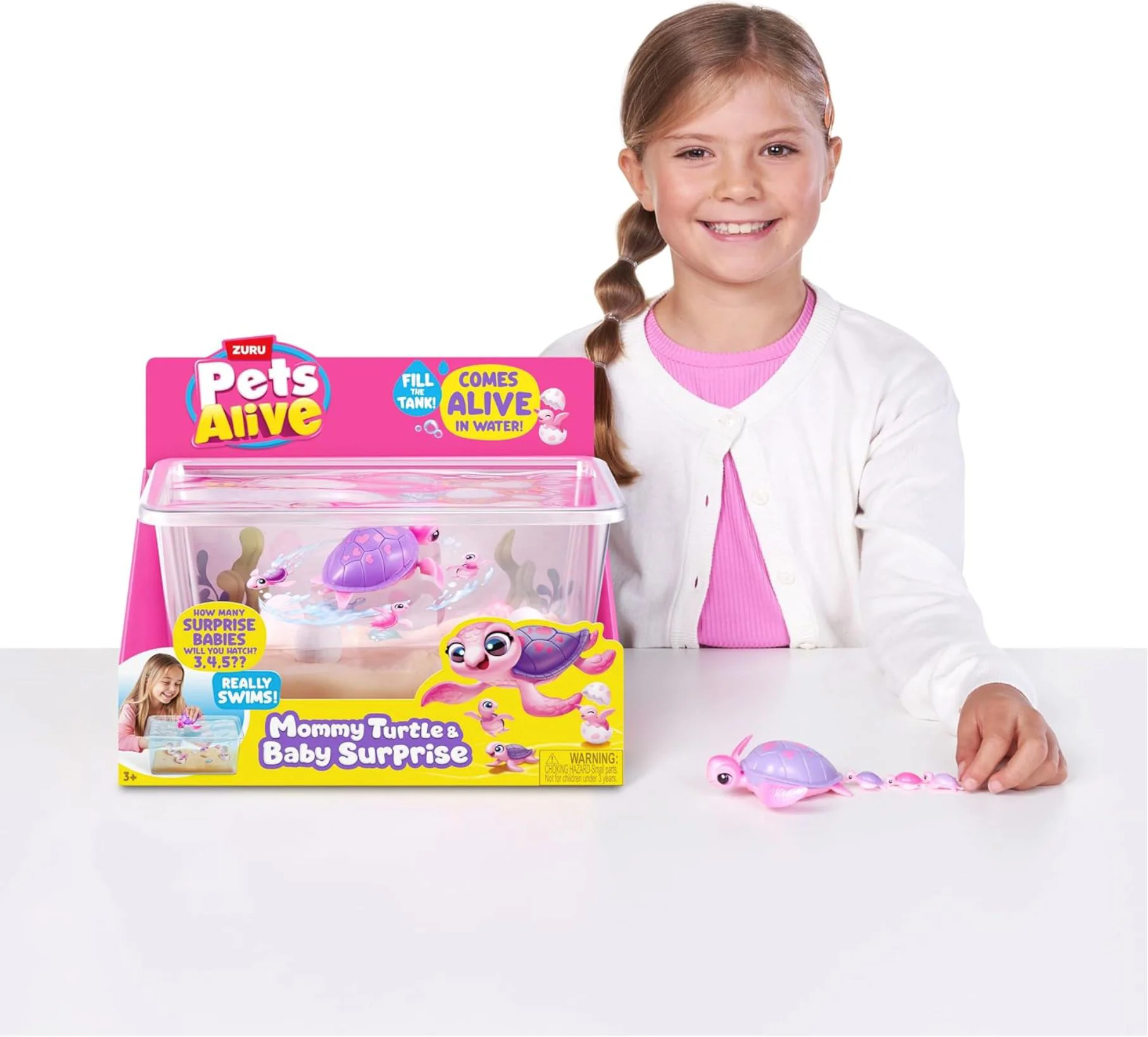 Set de joaca Pets Alive Acvariu, Mama testoasa cu pui foto