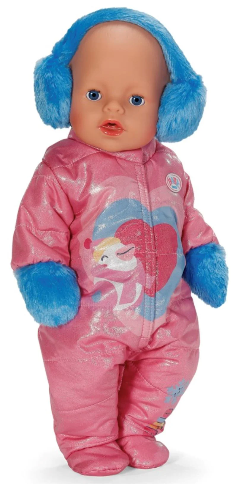 Papusa Baby Born Bebelus Emma in costum de iarna, 43 cm, cu accesorii foto