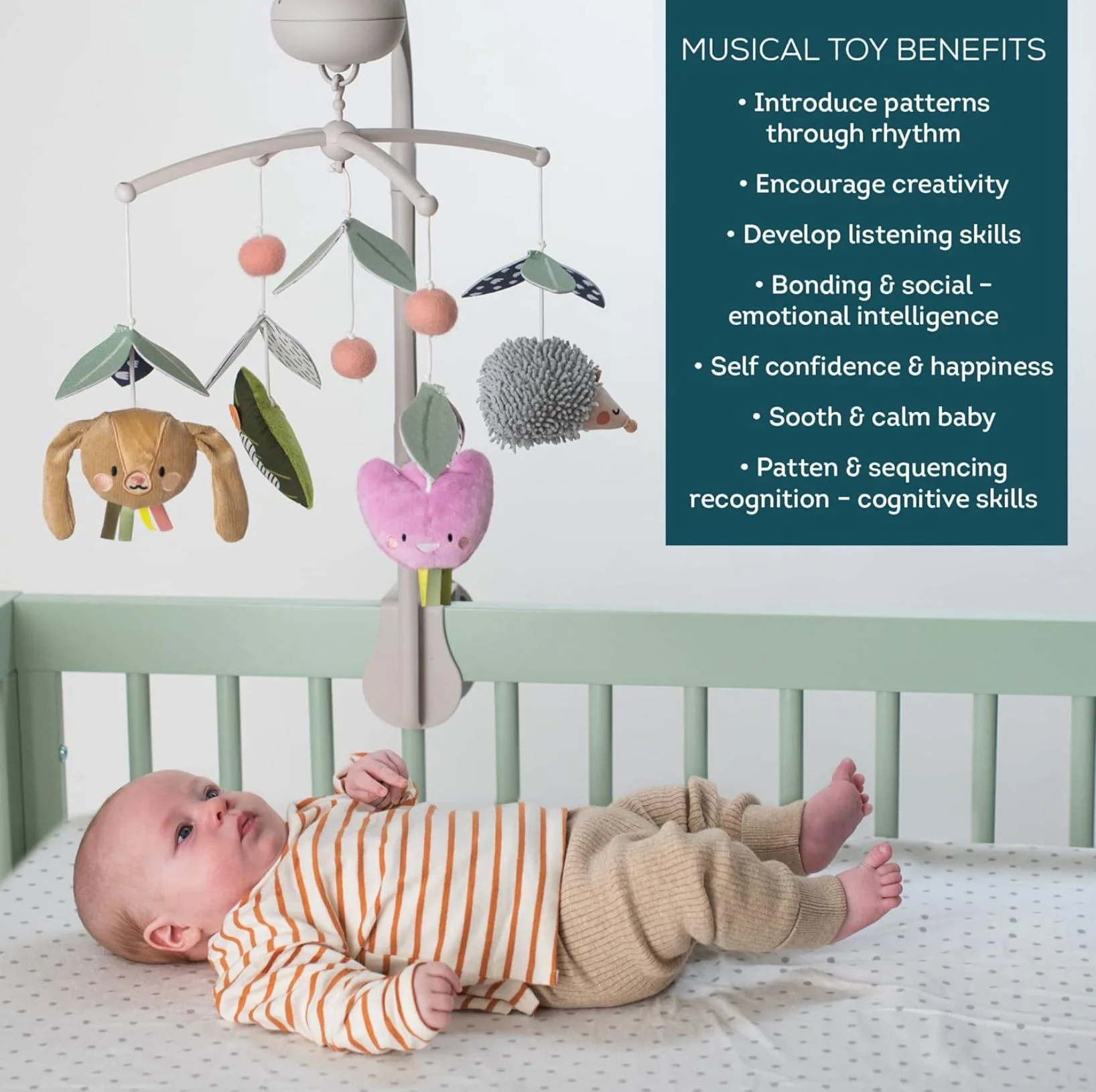 Музыкальная игрушка Taf Toys для кроватки, серия Городской сад foto