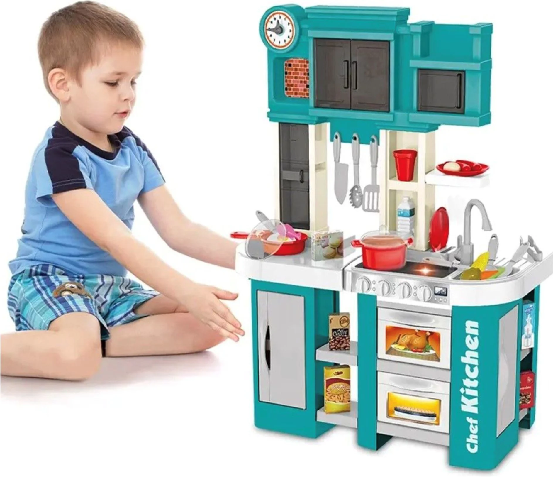Игровая кухня для детей Essa Toys Кулинарные приключения, 60 эл. foto