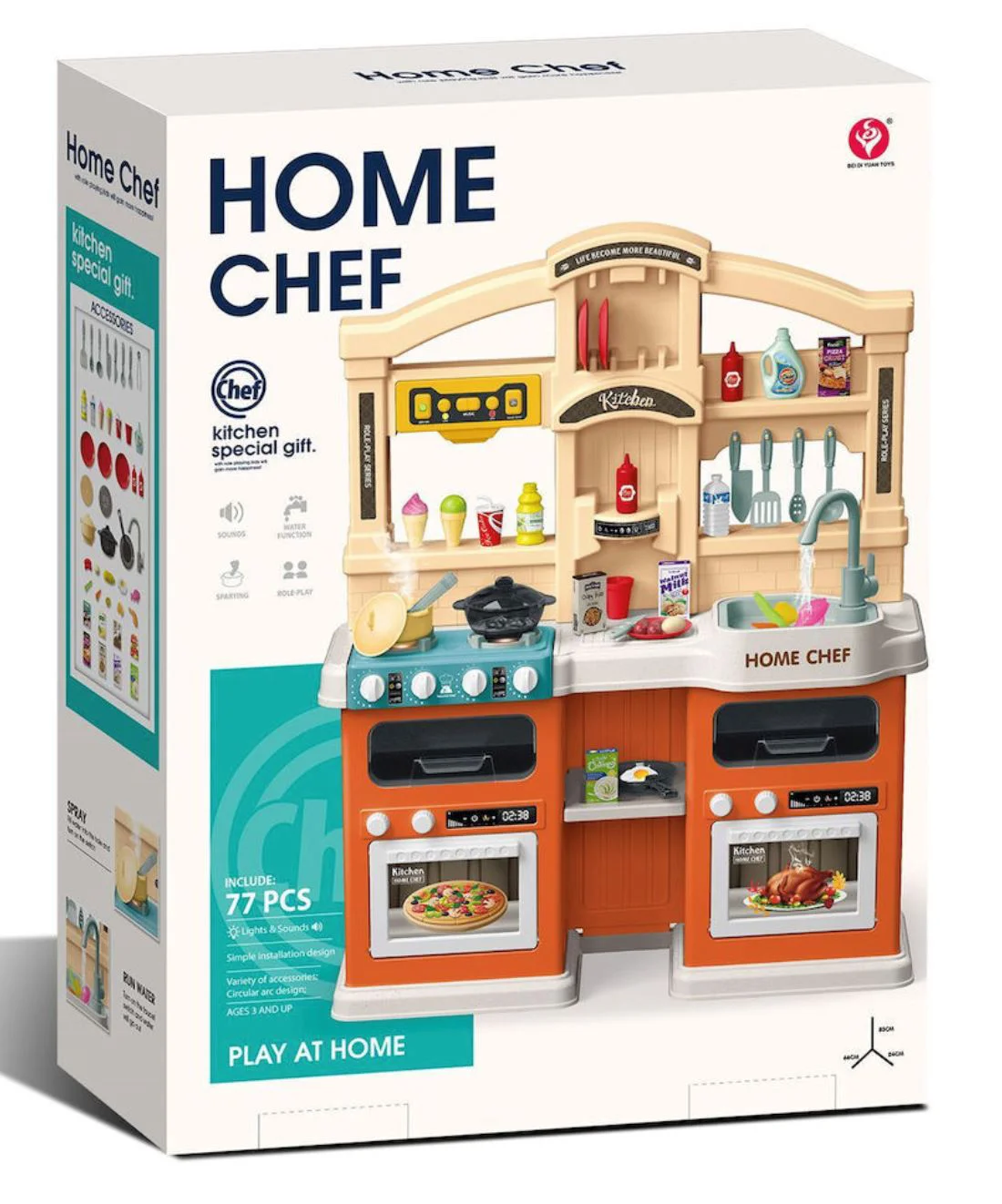 Игровой набор Essa Toys Кухня для детей, 77 эл. foto