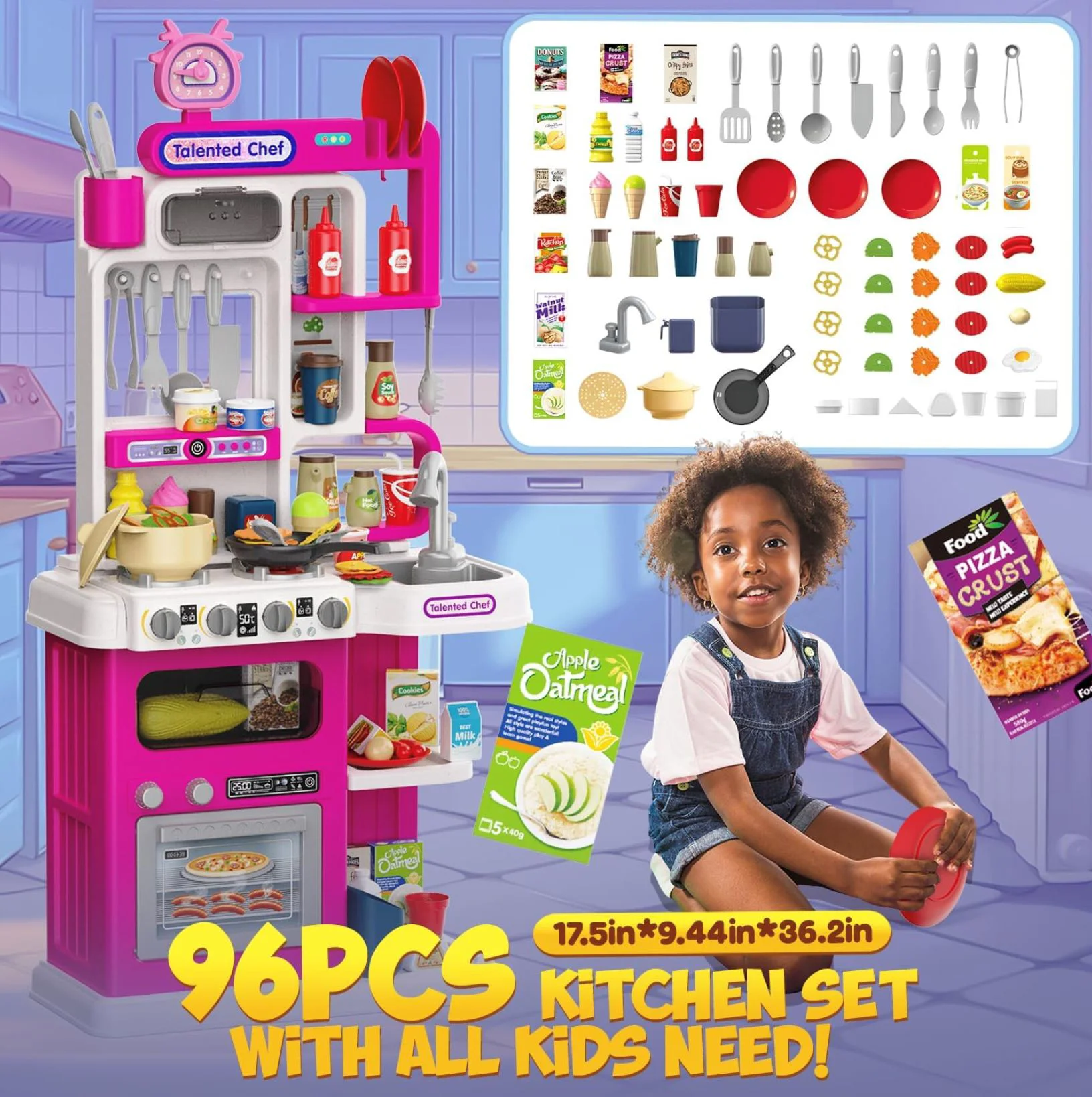 Игровой набор Essa Toys Кухня для детей, 104 эл. foto