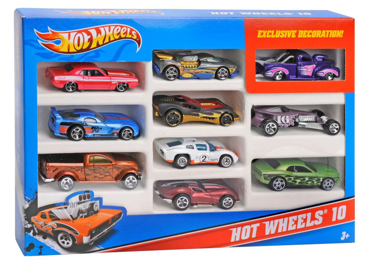 Набор машинок Hot Wheels 10 базовых машинок (ас). foto