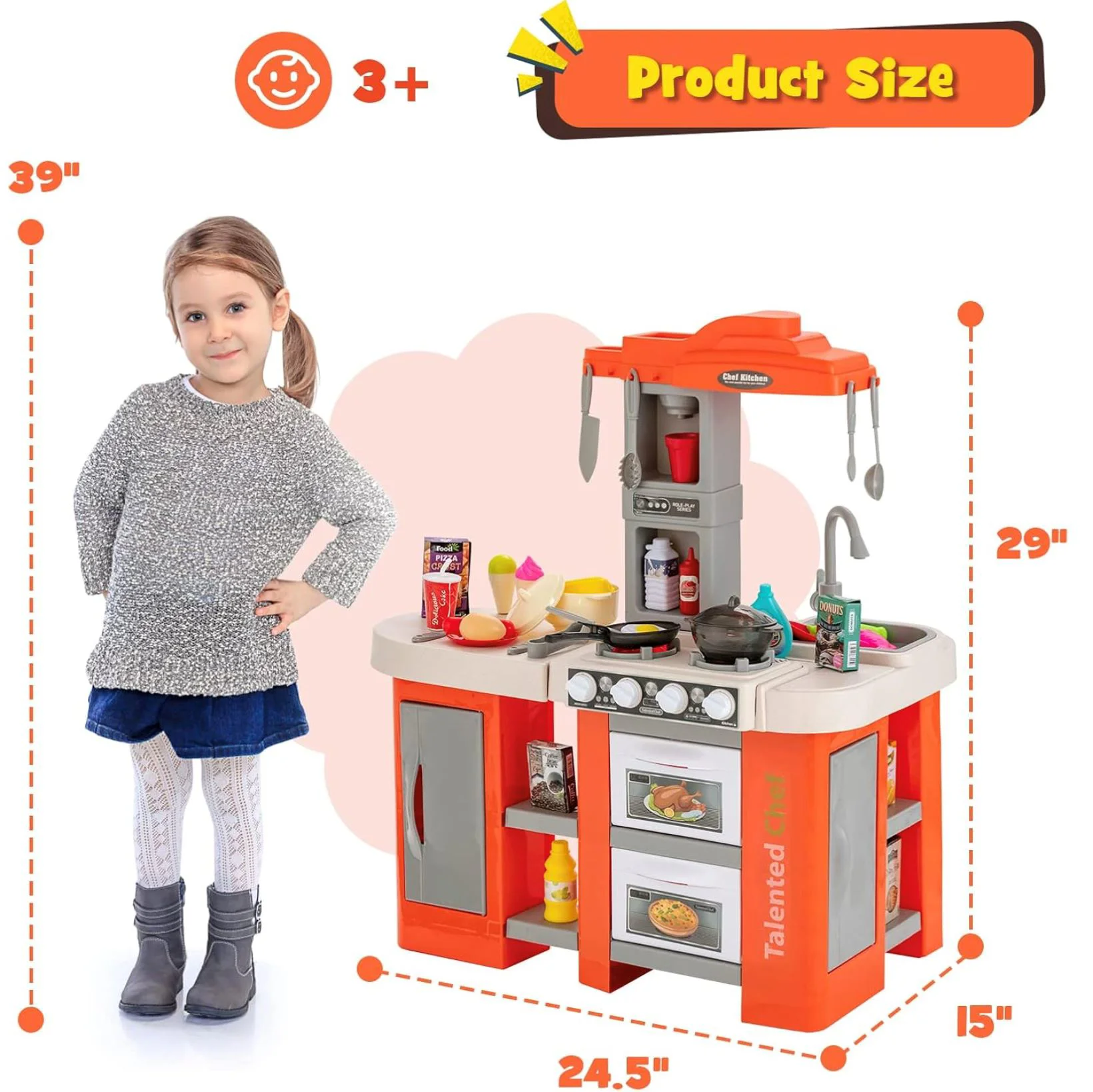 Игровой набор Essa Toys – Мини-кухня для детей, 67 эл. foto
