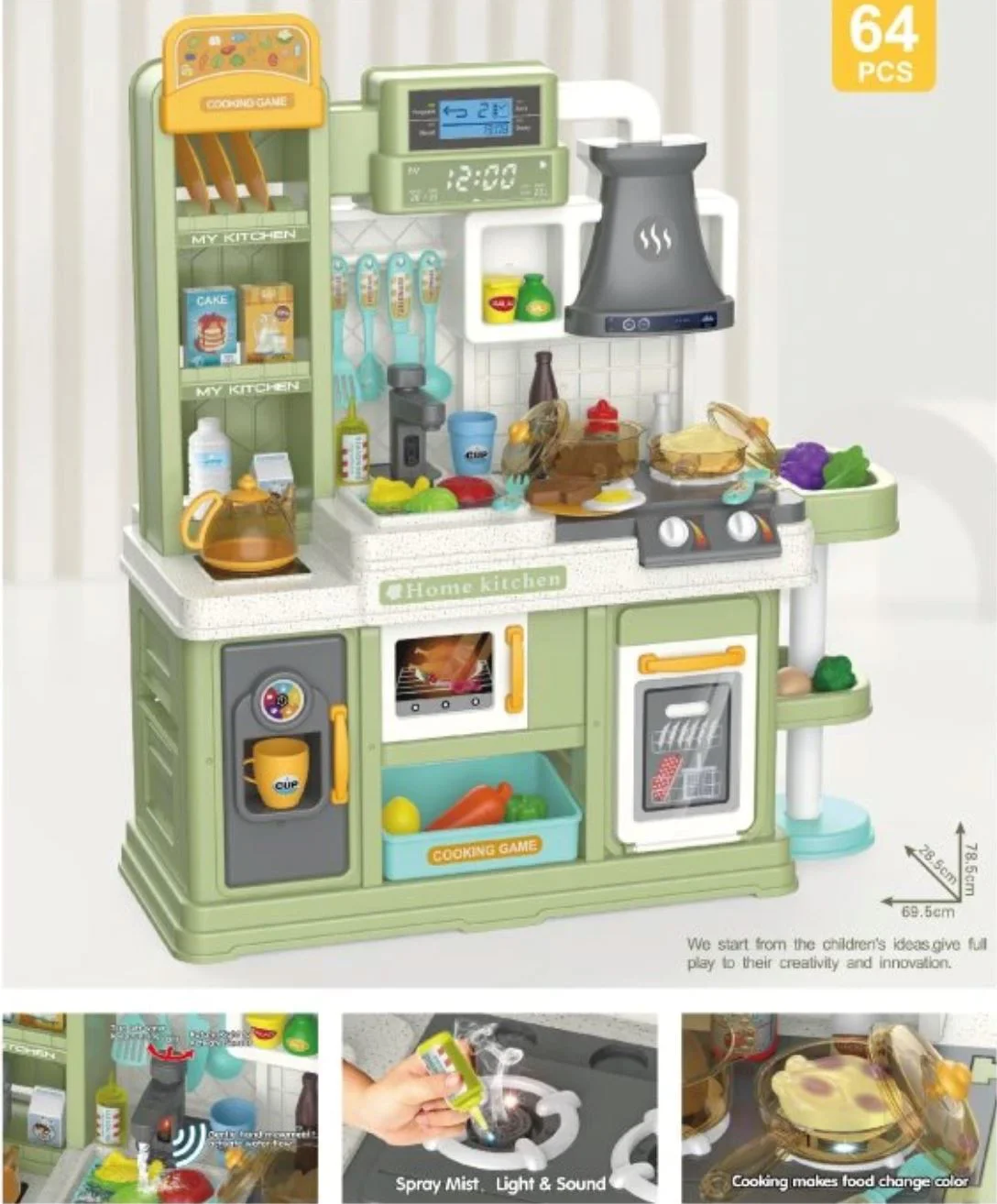 Игровой набор для детей Essa Toys Маленький шеф с аксессуарами, 64 эл. foto