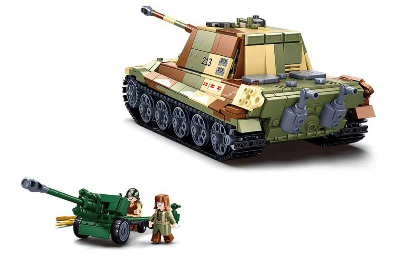 Set de constructie Sluban Tanc 2 in 1, Tigrul Regal, 930 el. foto