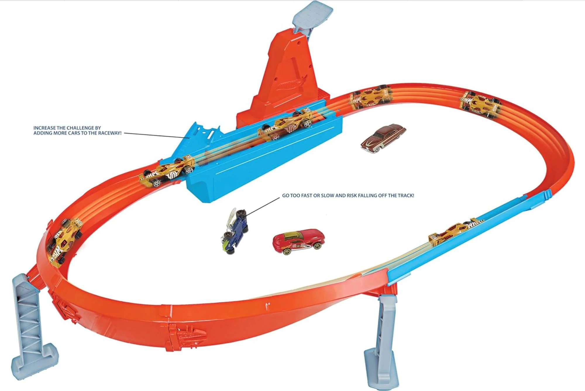 Set de joaca Hot Wheels Campionul cercului, 1:64 foto