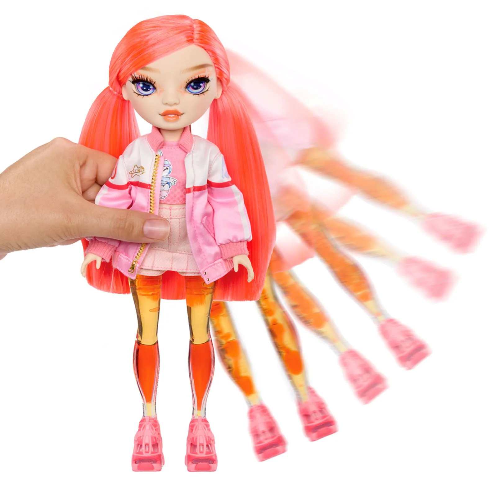 Papusa Rainbow High Dawn, seria Sparkle & Shine, cu accesorii foto