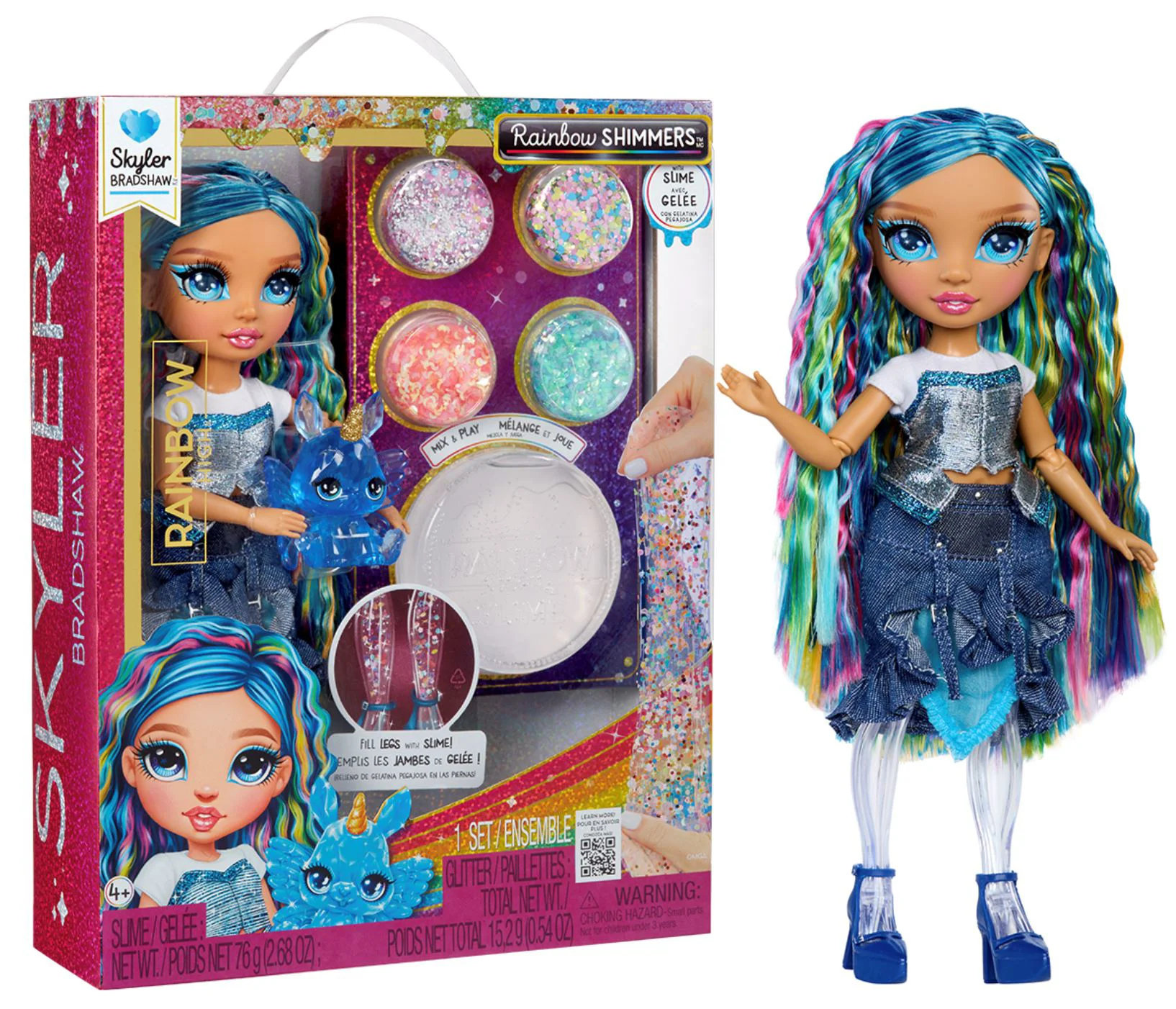 Set de joaca cu papusa Rainbow High Skyler Bradshaw, cu accesorii foto