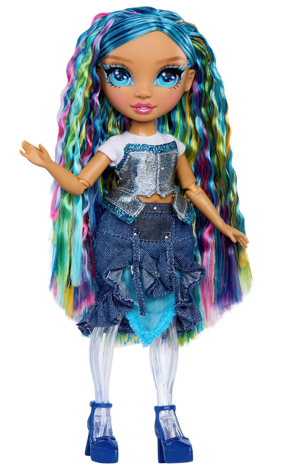 Set de joaca cu papusa Rainbow High Skyler Bradshaw, cu accesorii foto