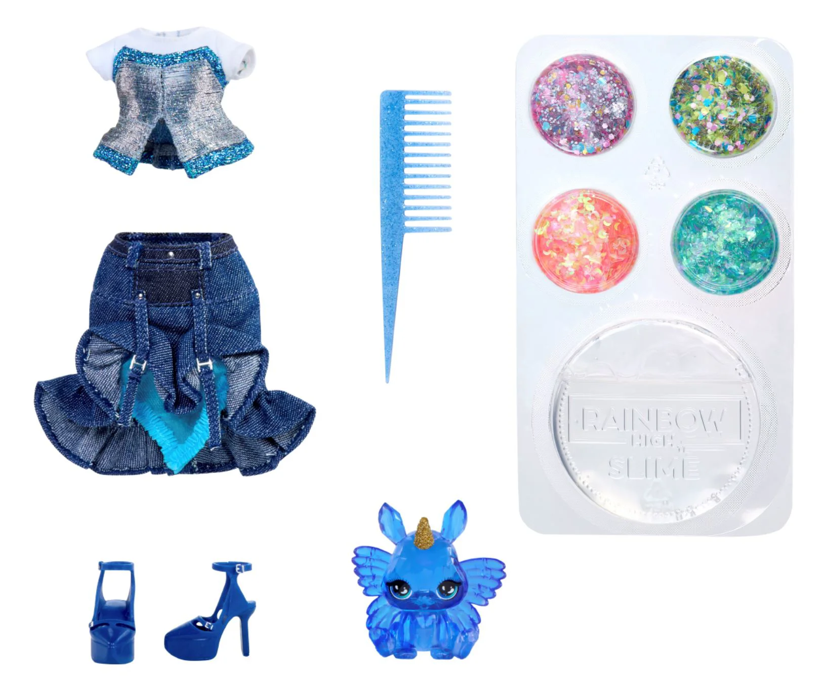 Set de joaca cu papusa Rainbow High Skyler Bradshaw, cu accesorii foto