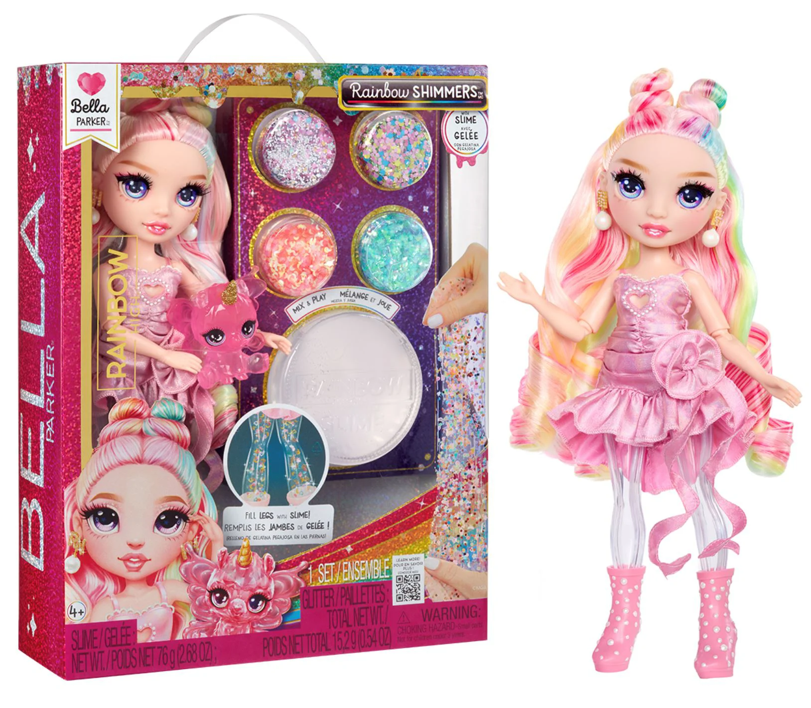 Set de joaca cu papusa Rainbow High Bella Parker, cu accesorii foto