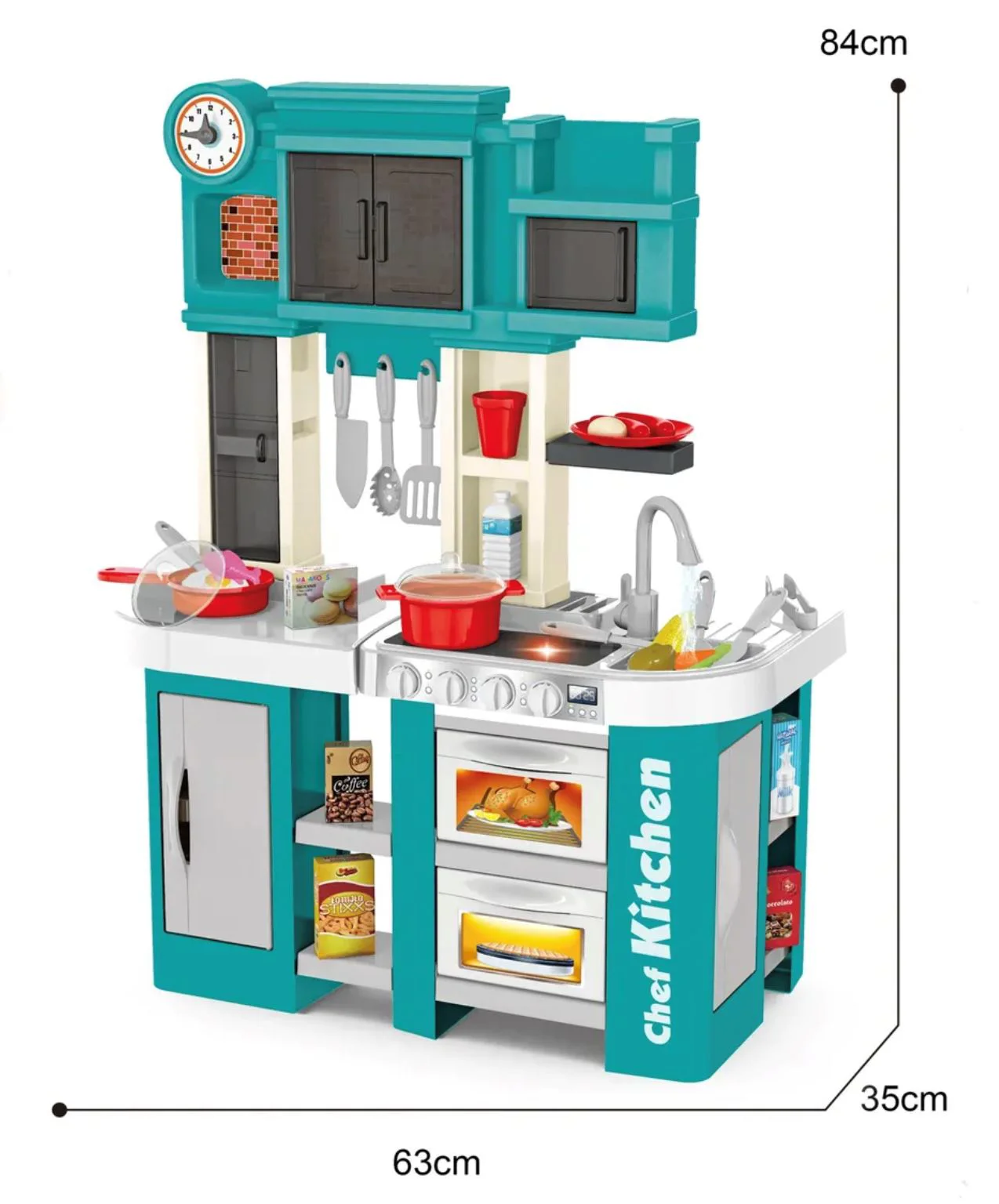 Игровая кухня для детей Essa Toys Кулинарные приключения, 60 эл. foto