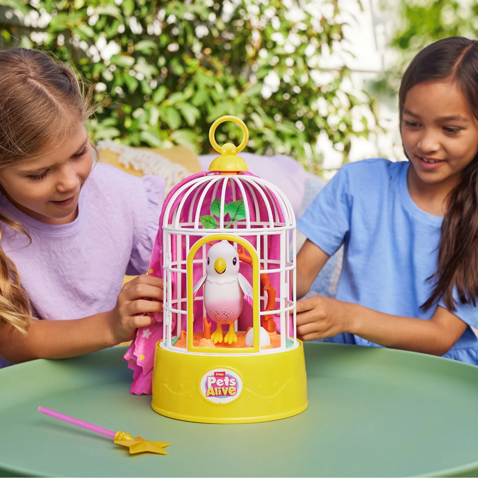Jucarie interactiva Pets Alive Polly, Pasare magica foto