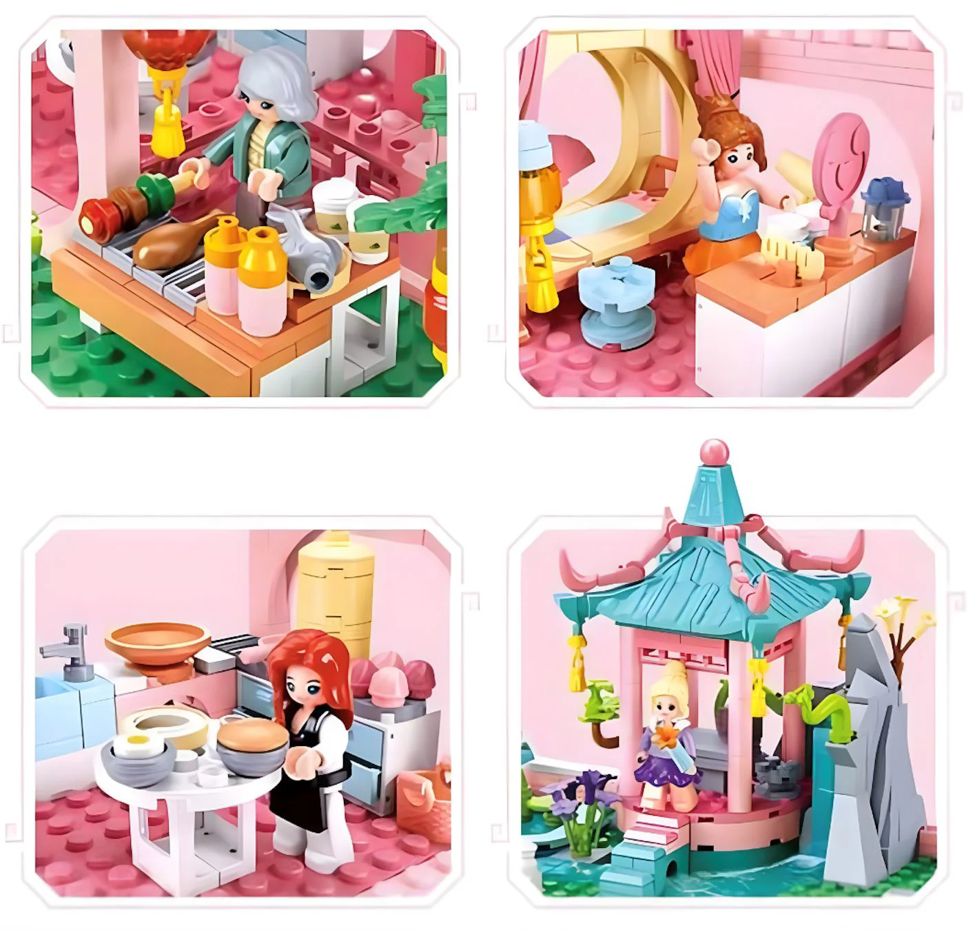 Set de constructie SLUBAN Vila in stil chinezesc 2, 959 el. foto