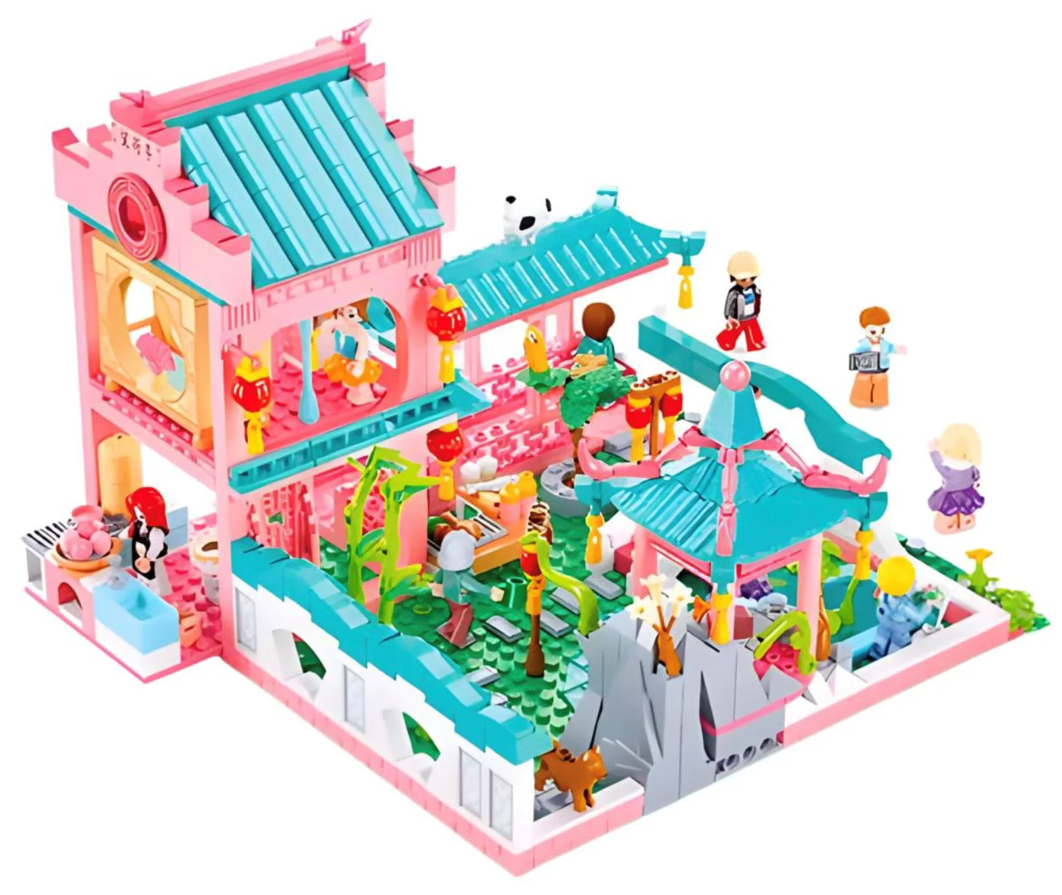 Set de constructie SLUBAN Vila in stil chinezesc 2, 959 el. foto